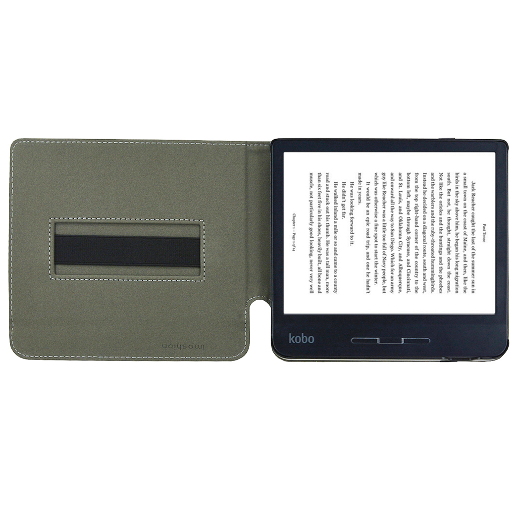IMOSHION Stand Flipcase geschikt voor Kobo Libra H2O Cover 7 inch Lichtblauw