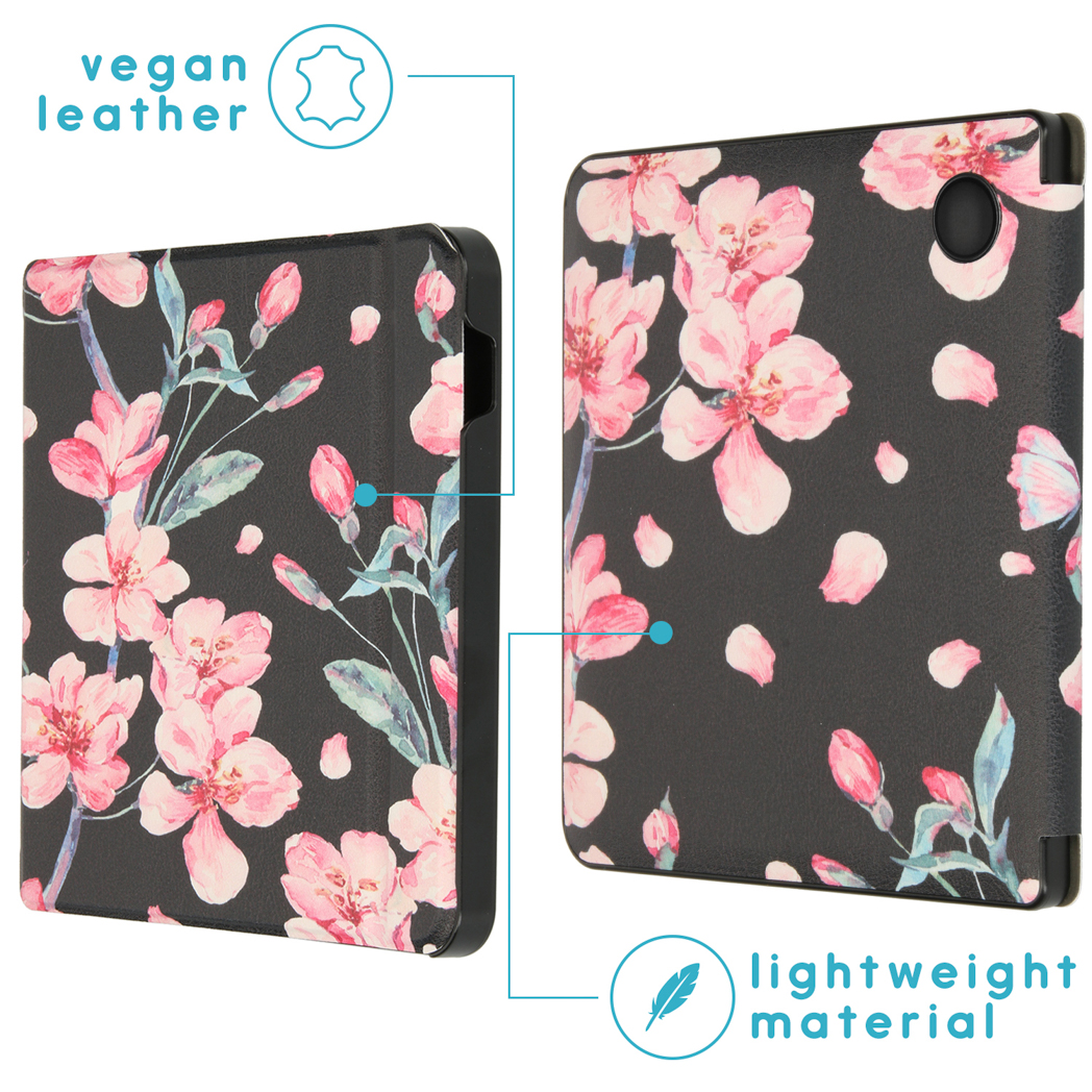 IMOSHION Design Sleepcover Bookcase zonder stand geschikt voor Kobo Libra H2O Cover 7 inch Meerkleurig