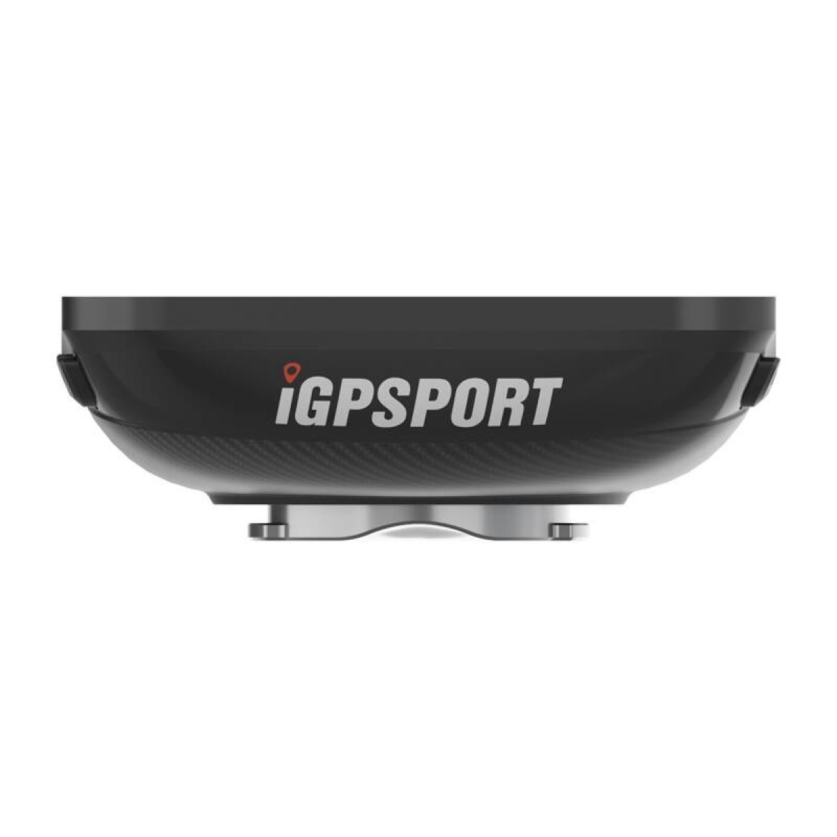 Schwarzes GPS-Gerät mit dem Text iGPSPORT darauf.