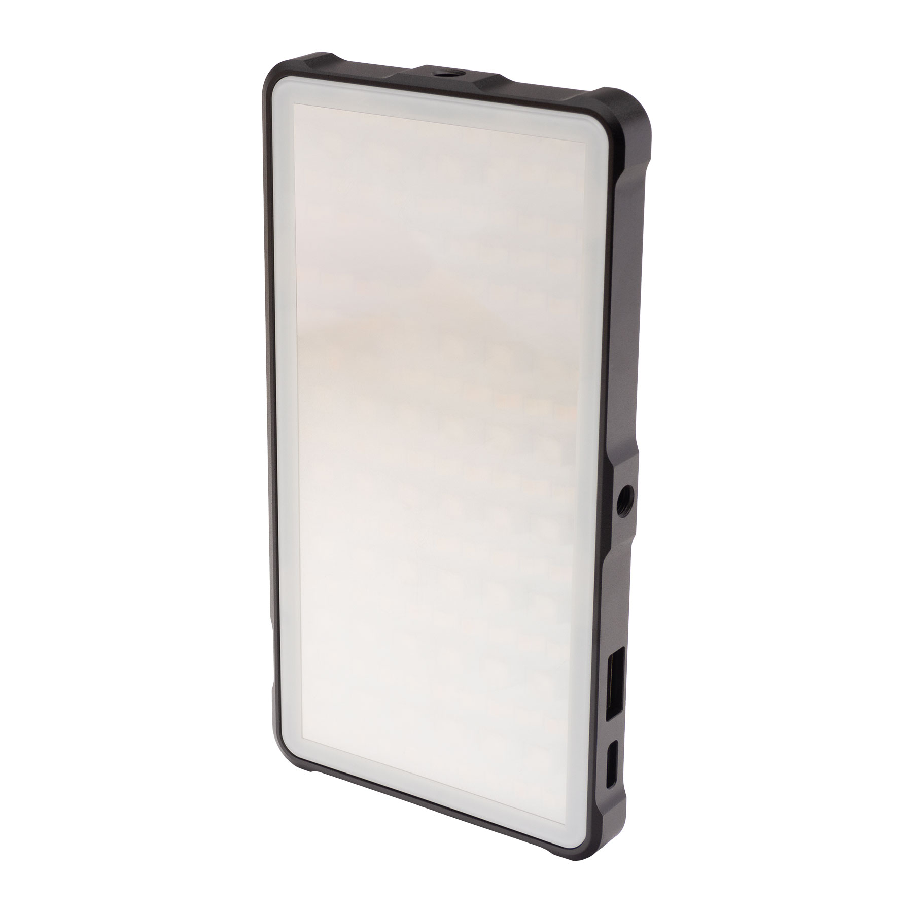 Ein schwarzes Lichtpanel mit einer Lichtanzeige.