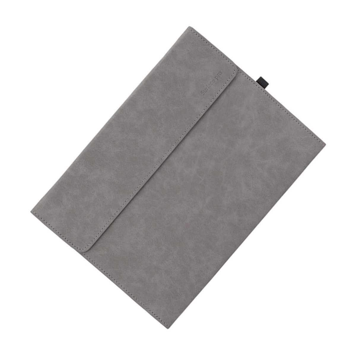 Custodia grigia Surface Pro. Sfondo bianco.