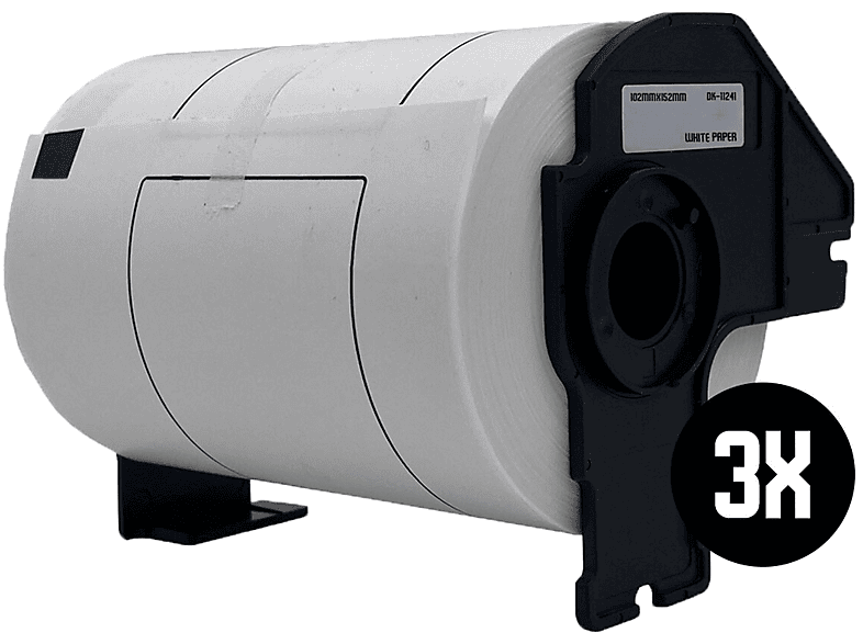 Rouleaux étiquettes 102x152 Mm 200 5 Rouleaux D'Étiquettes Compatibles DK- 11241 (102 X 152 Mm) – 200 Étiquettes Par Rouleau – Pour Brother QL-1050, QL -1100, Etc