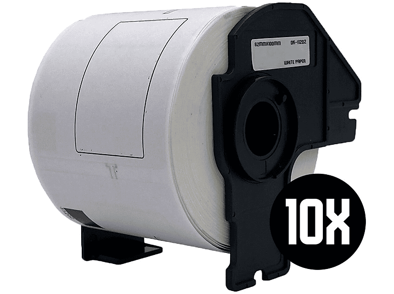 5X DK11202 Shipping Labels Compatible With Brother P-Touch QL-500 QL-570 QL-700 QL-720NW QL-800 QL-810W QL-820NWB QL-1100 QL-1110NWB 62 Mm X 100 Mm Pack Of 300 | Thermal Paper With Plastic Holder - View #8