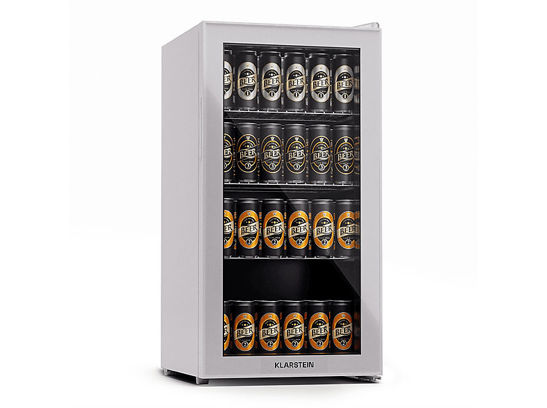 KLARSTEIN Beersafe 74 Slim Getränkekühlschrank (E, 84 cm hoch, Quartz)
