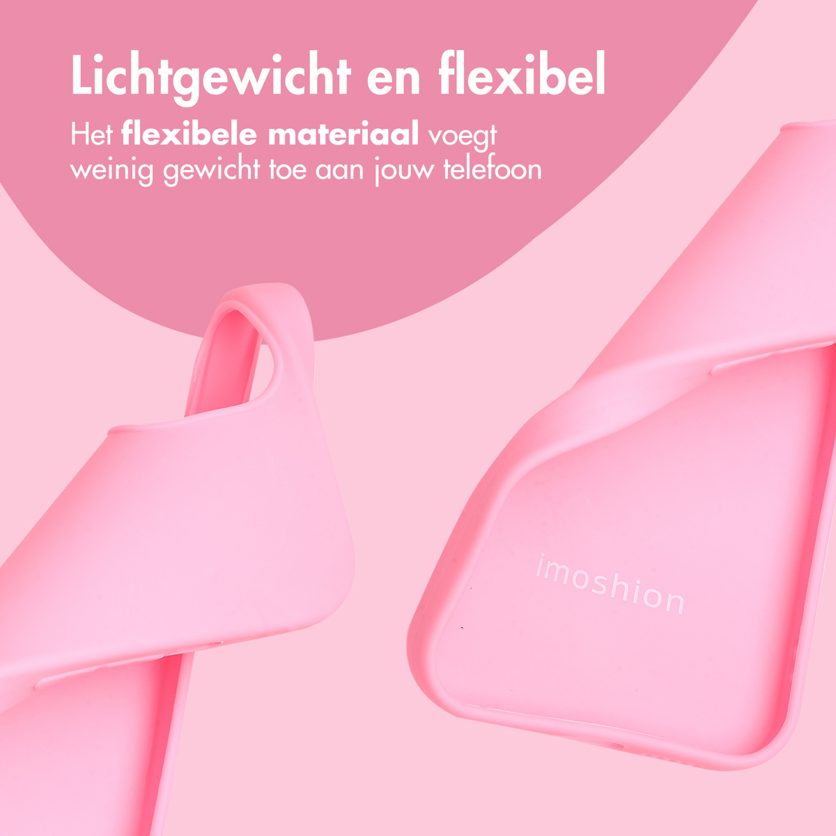 Zwei pinke Handyhüllen. Sie sind flexibel und leicht.