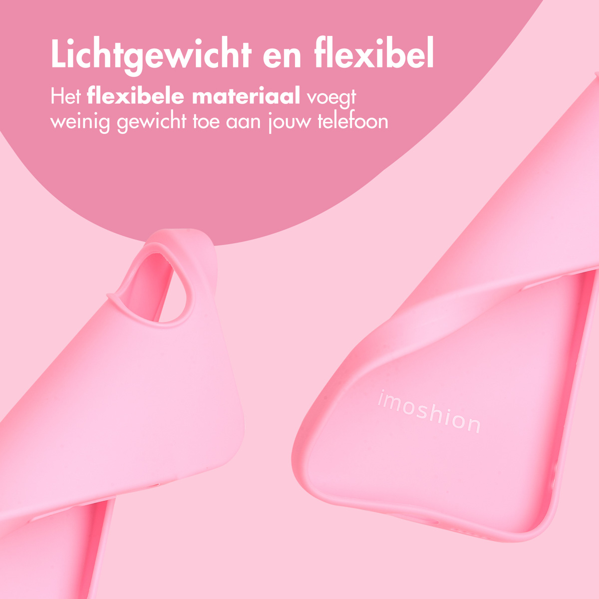 Zwei rosa Handyhüllen. Eine ist offen, die andere geschlossen. Der Hintergrund ist rosa.
