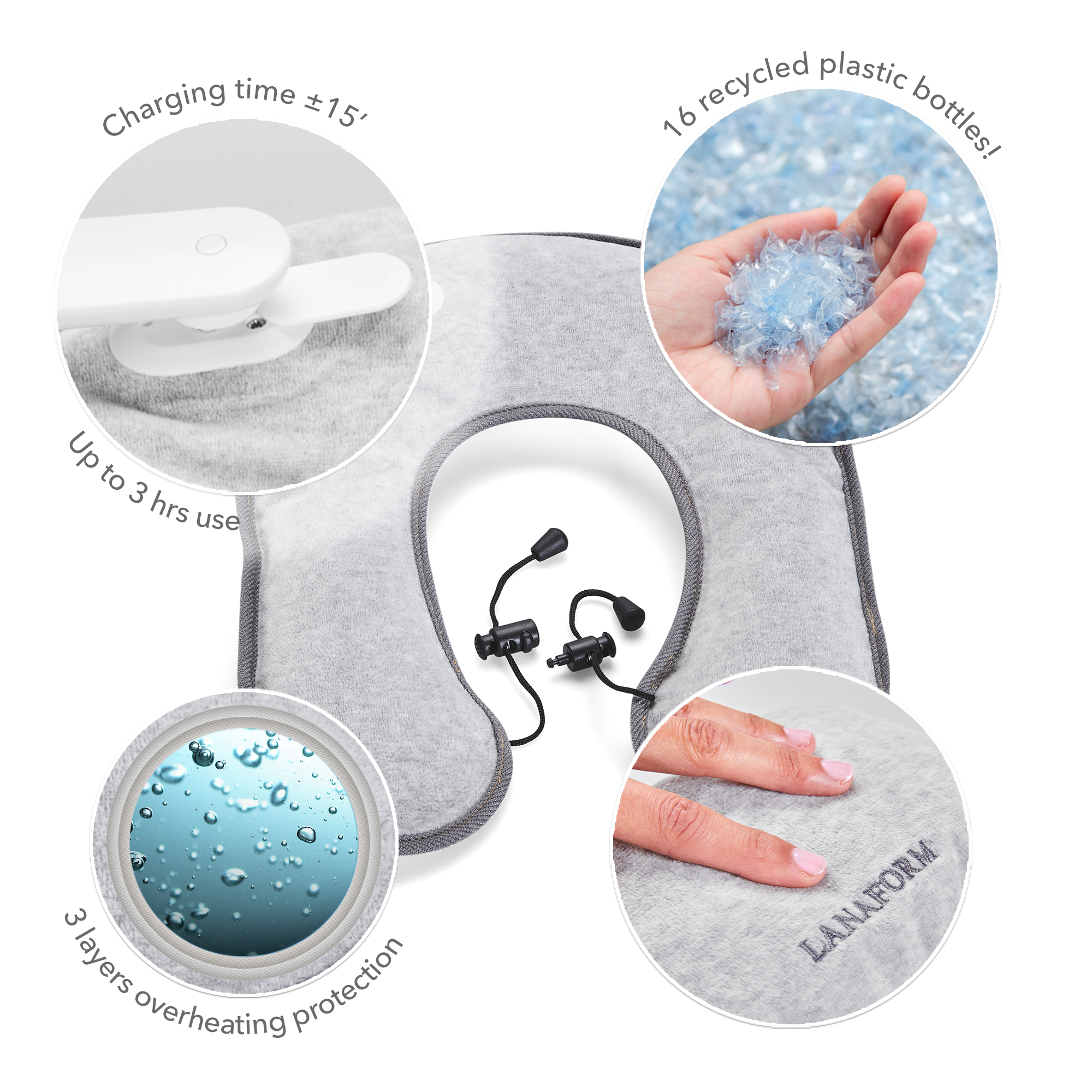 Gedetailleerd beeld van een handwarmer met Engelse tekstlabels en details.