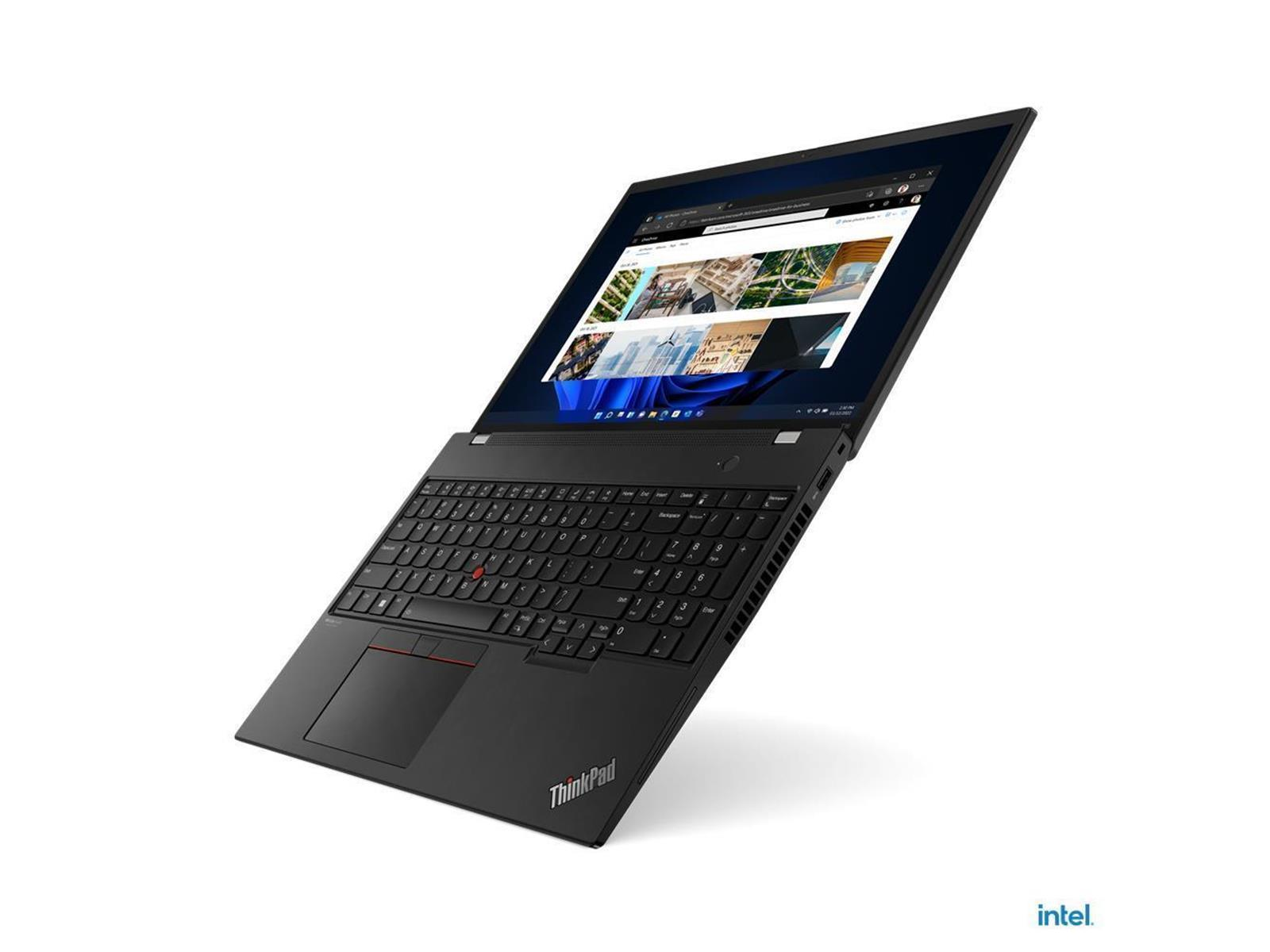 Ein schwarzer Laptop mit geöffnetem Deckel auf weißem Hintergrund, der eine Website auf dem Bildschirm zeigt.