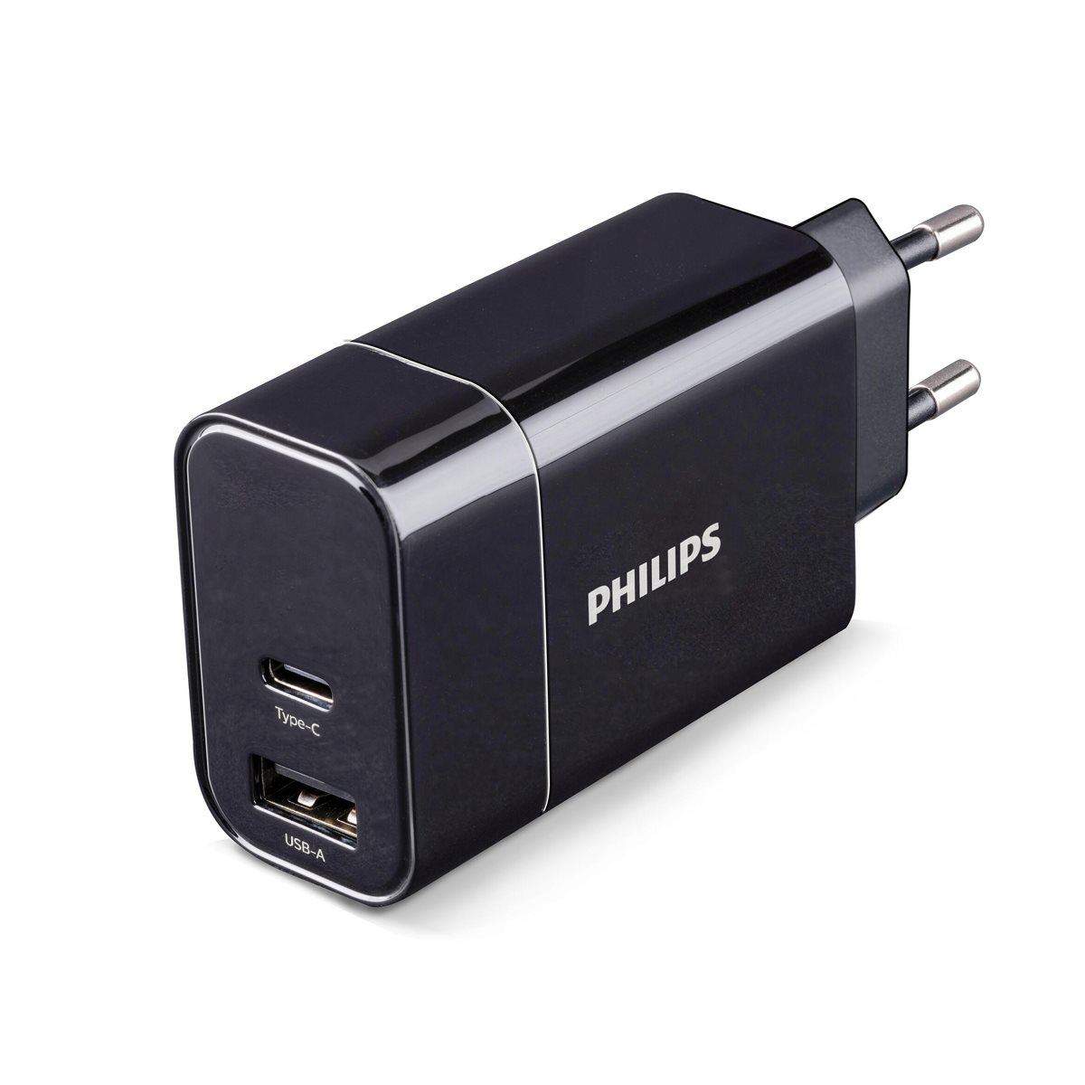 DC USB-oplader, 1,0 A, één poort, zwart DLP2459/37 | Philips
