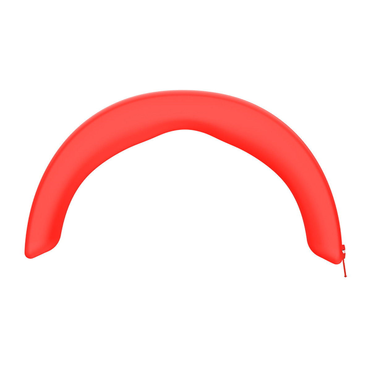 Roter aufblasbarer Bogen, gebogenes Design.