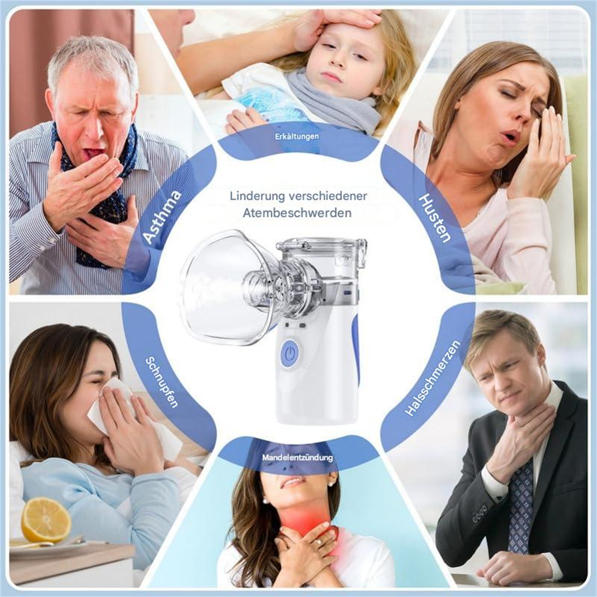 QTTVBTNA Hocheffizienter tragbarer Mesh-Zerstuber Inhalator | MediaMarkt