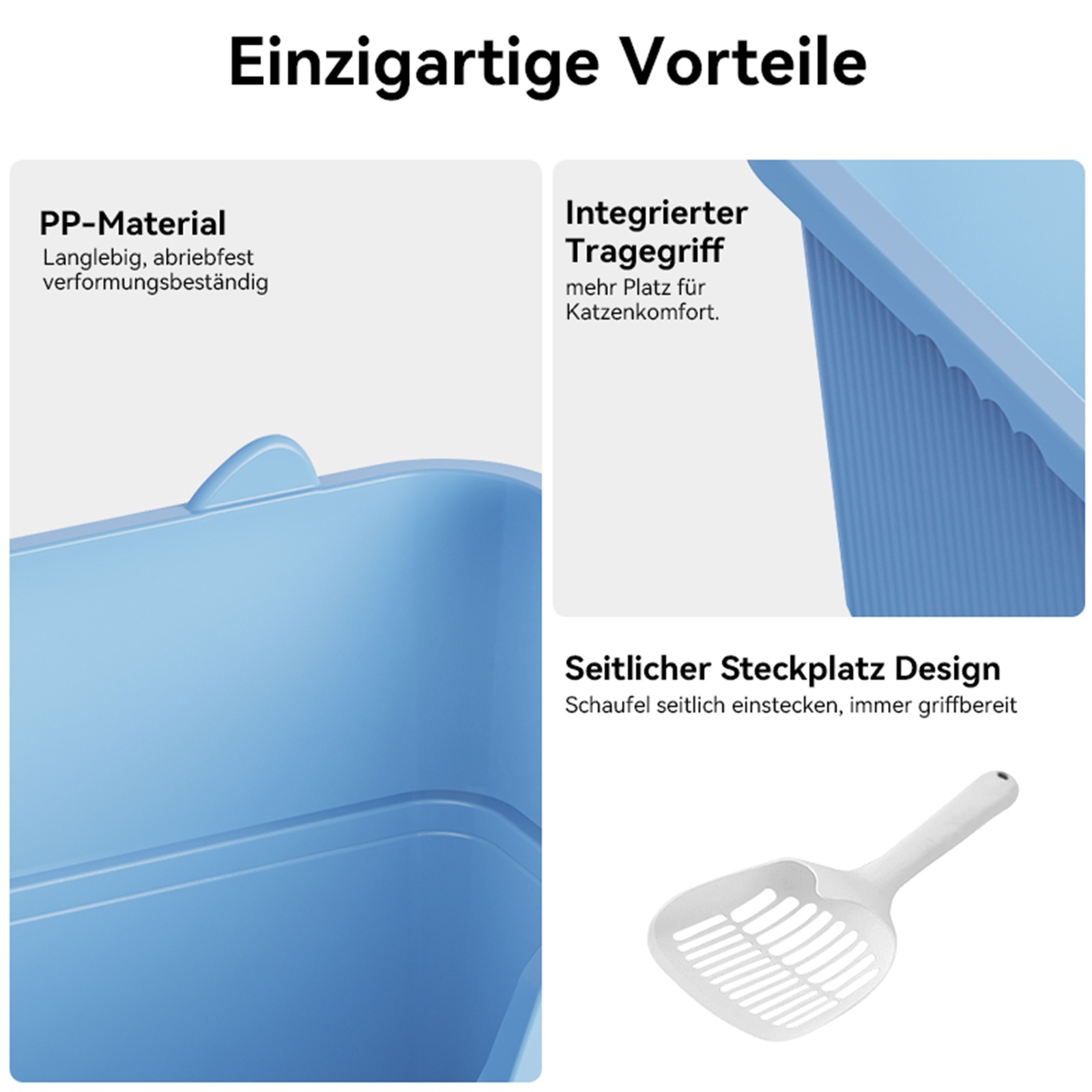 Diagramm eines Pavillons mit Text über Sonnen- und Wetterschutz.