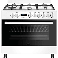 MediaMarkt WIGGO WO-E969R(WW) Fornuis - Gas - Gas / Netvoeding - Breedte 90 cm aanbieding