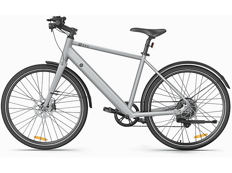 DYU Stroll 1 Citybike (Laufradgröße: 27,5 Zoll, Unisex-Rad, Silber)