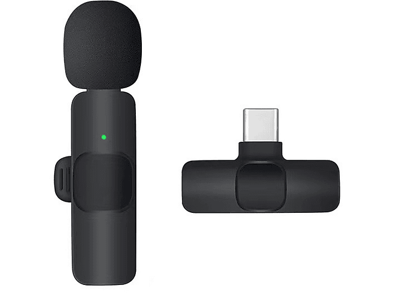 XUIGORT Pin Kabellos Mini 3.5-Loch Microphone, Schwarz | SATURN