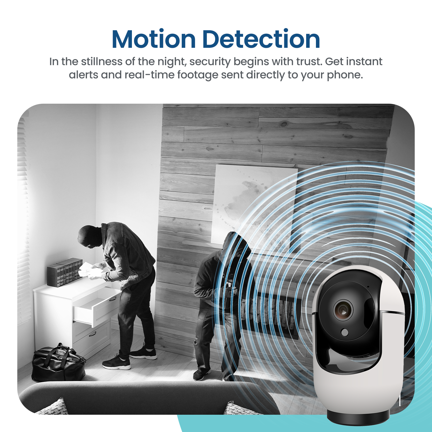 ieGeek Überwachungskamera Innen, 2K Kamera Überwachung Innen, 360° WLAN Kamera Indoor,Zwei-Wege-Audio, 15M Nachtsicht, PIR Bewegungserkennung, Auto Tracking, Alexa