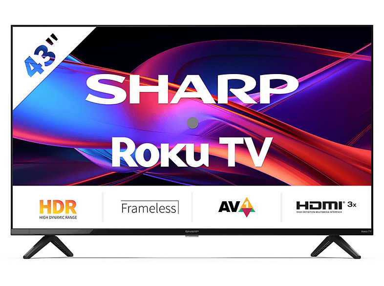 SHARP 43GD2225E Fernseher (Flat, 43 Zoll / 109,2 cm, Full-HD, SMART TV)