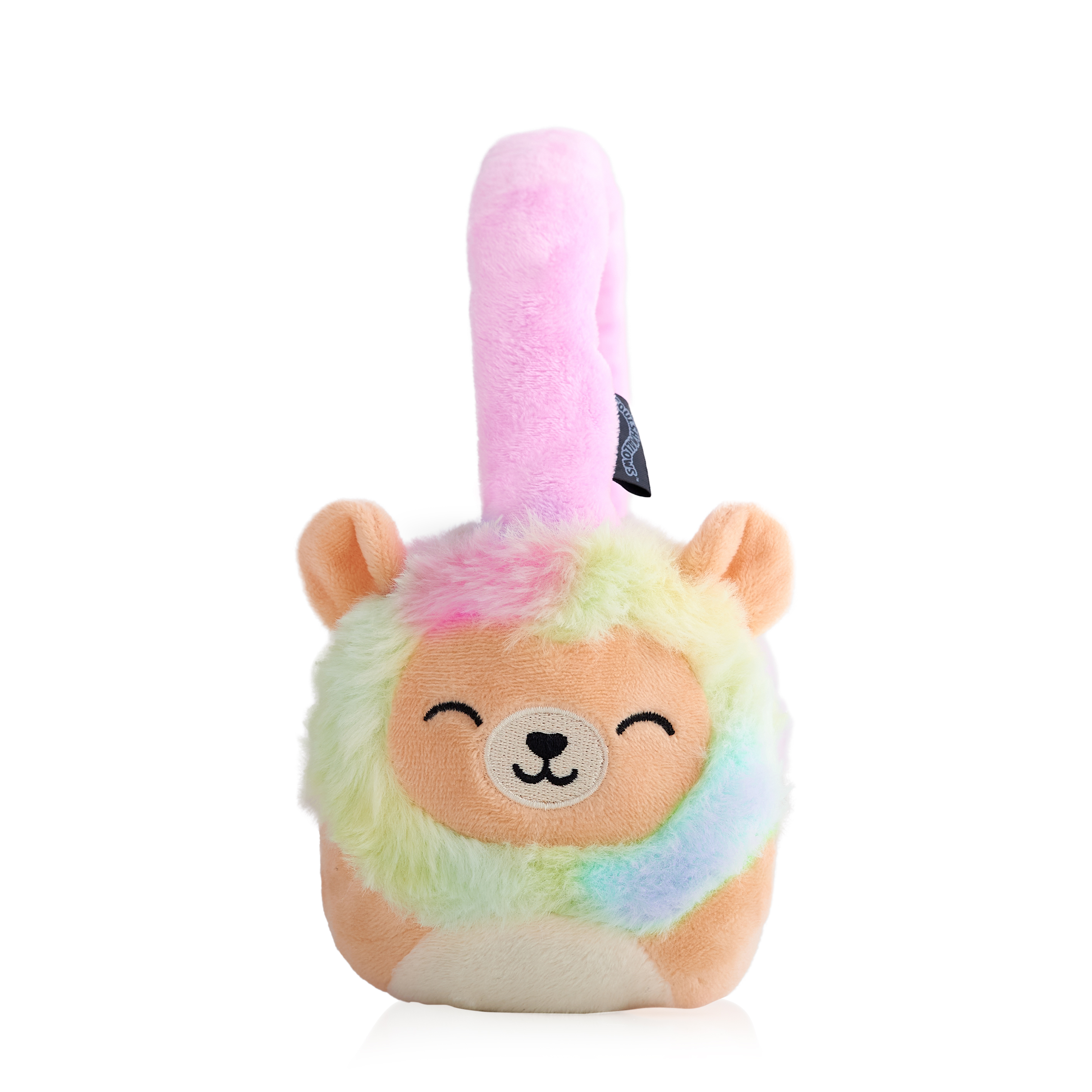 Un paraorecchie a forma di lama colorato su sfondo bianco.