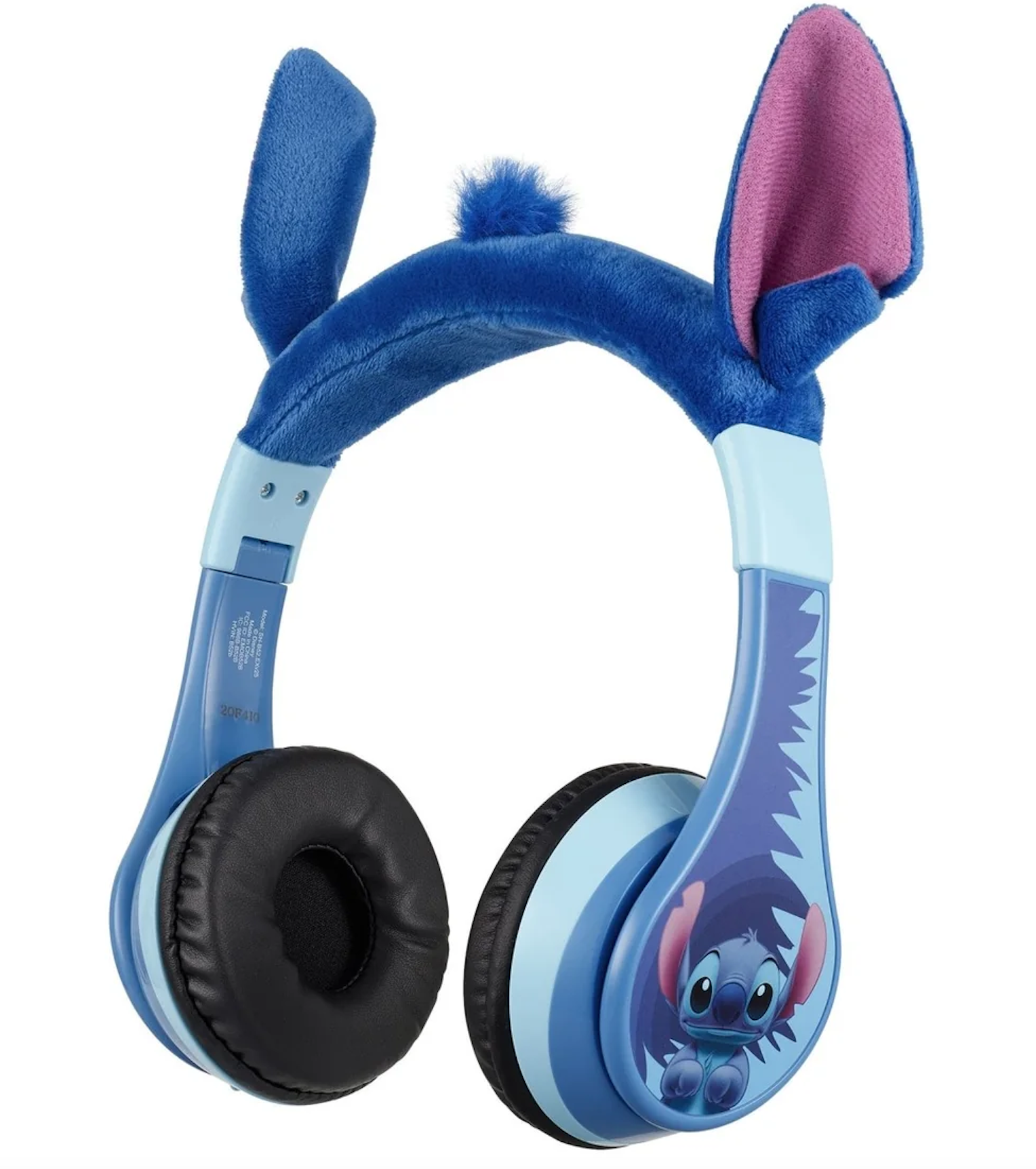 Cuffie Stitch blu. Le cuffie presentano Stitch sui padiglioni auricolari e orecchie di Stitch.