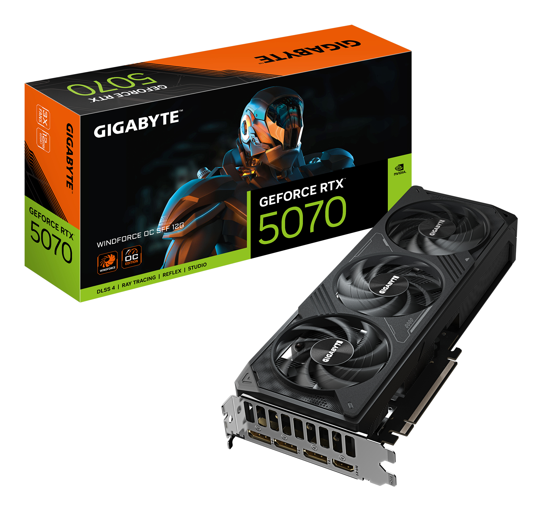GIGABYTE Windforce SFF OC GDDR7 192 Bit HDMI/DP GeForce RTX™ 5070 12 GB Ekran Kartı
