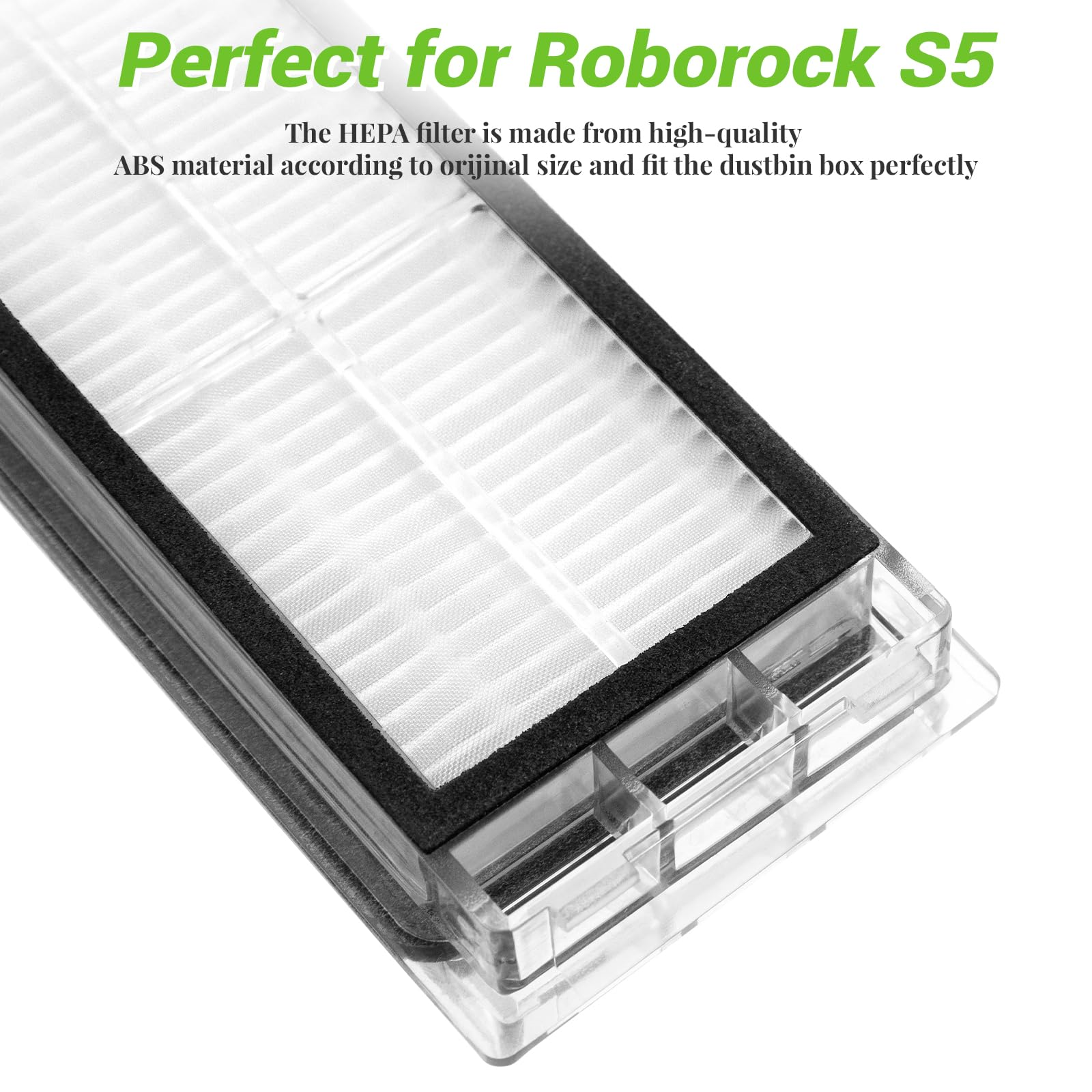 HEPA-Filter für einen Roborock S5 Staubsauger.