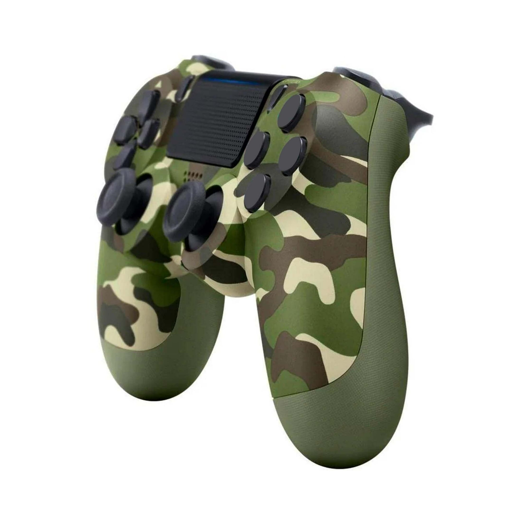 Gamecontroller mit Tarnmuster. Grün und braun. Mehrere Knöpfe und Joysticks.