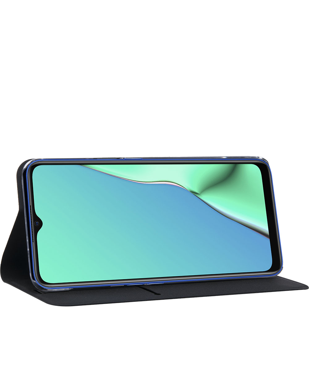 Un telefono cellulare in una custodia.