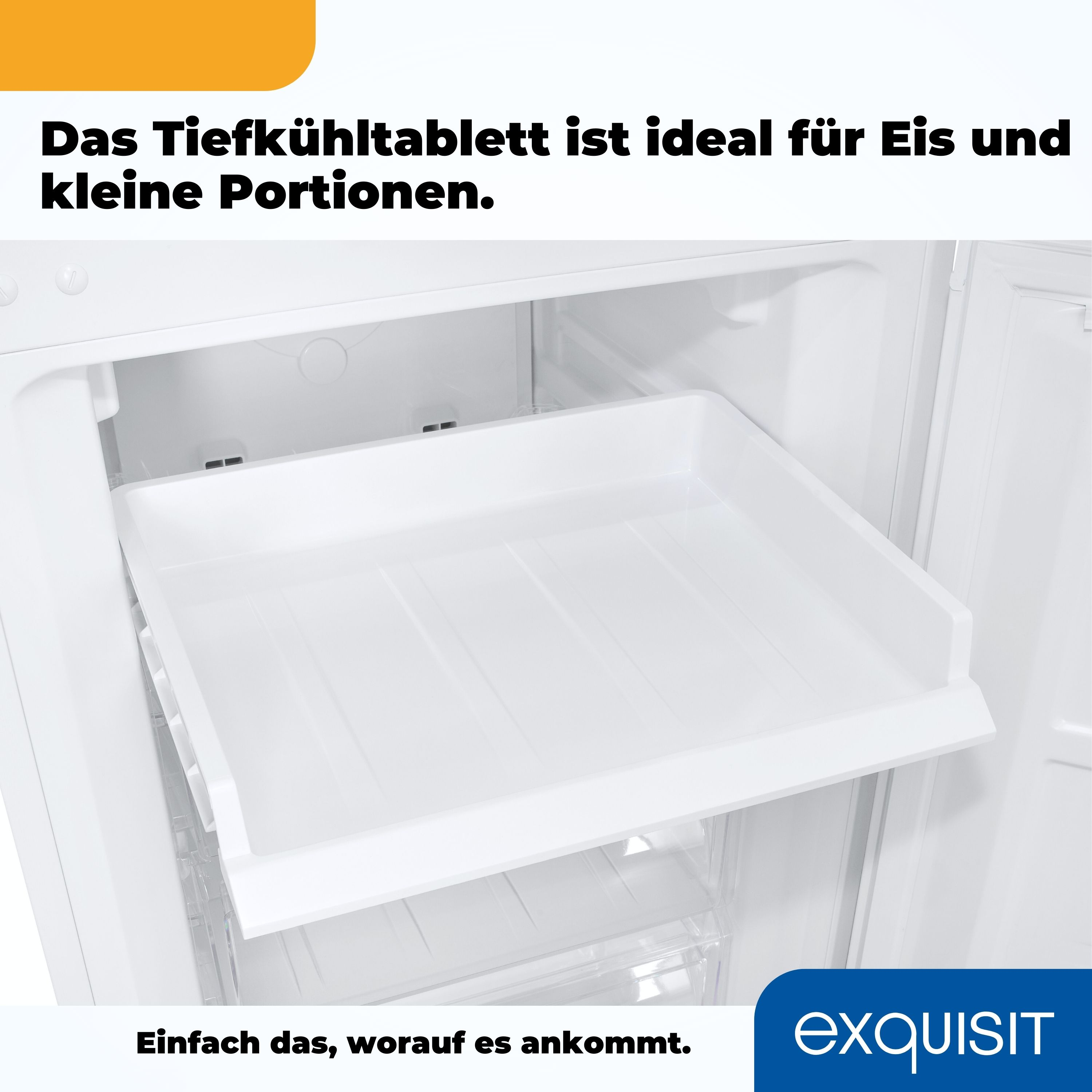 Una bandeja blanca dentro de un refrigerador blanco.