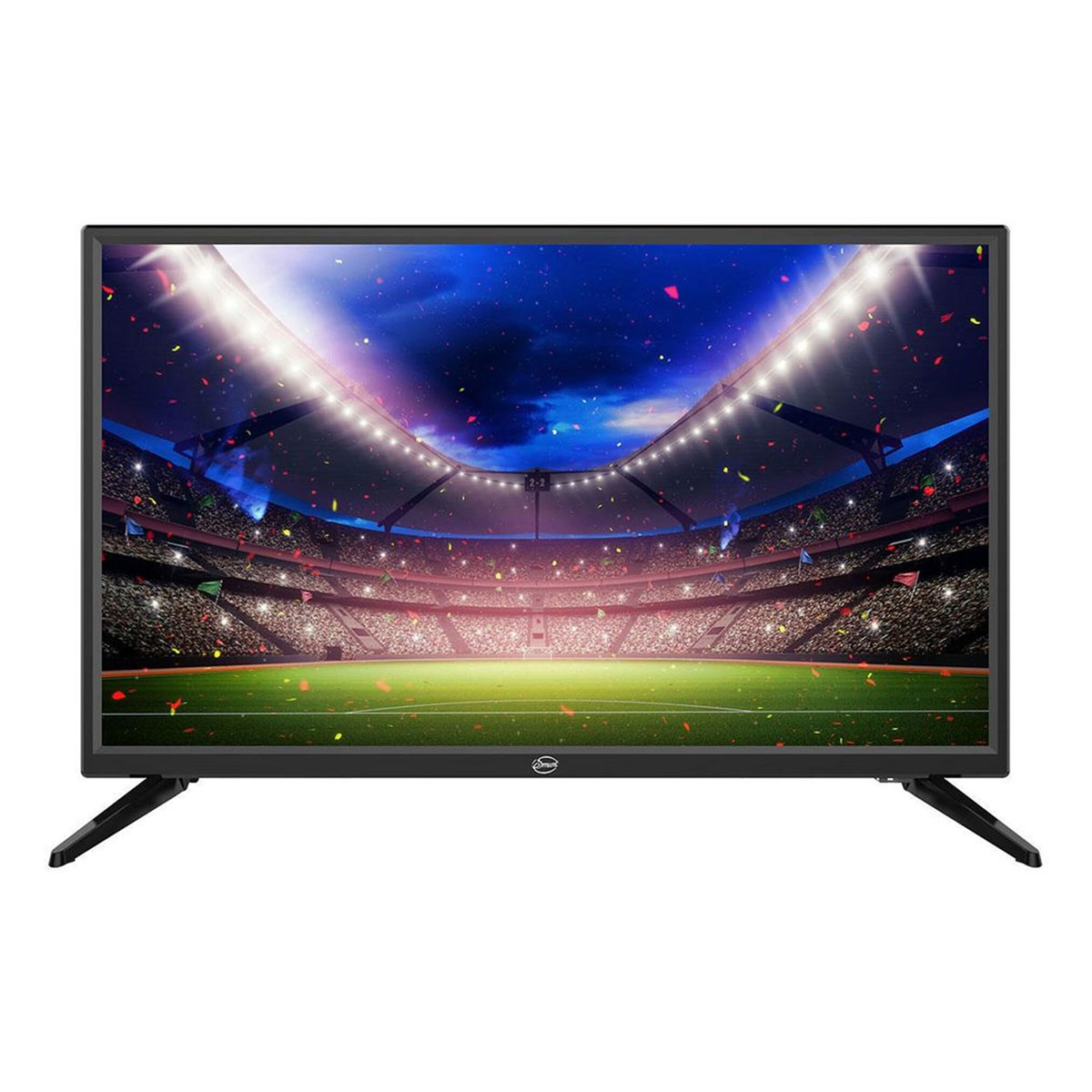TV con un'orbita futuristica che esce dallo schermo. L'orbita ha una faccia.