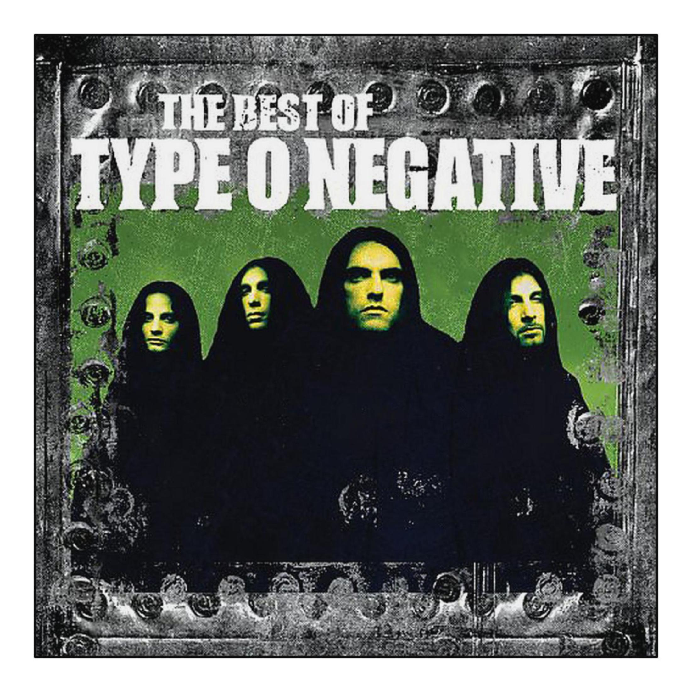Copertina dell'album per Type O Negative. Quattro figure in abiti neri davanti al verde.