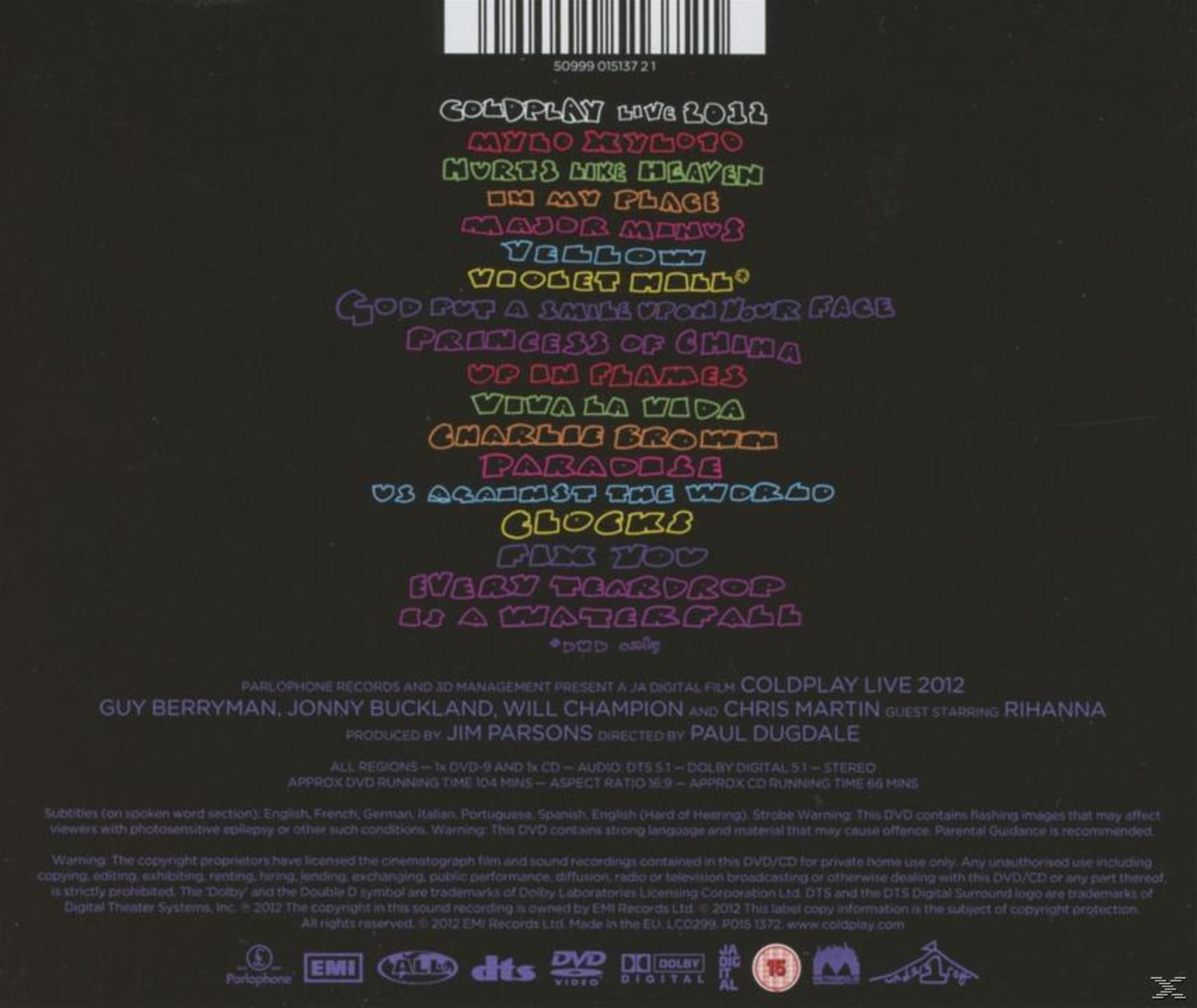 Album cover with tracklist, text, and a list of people and credits.
