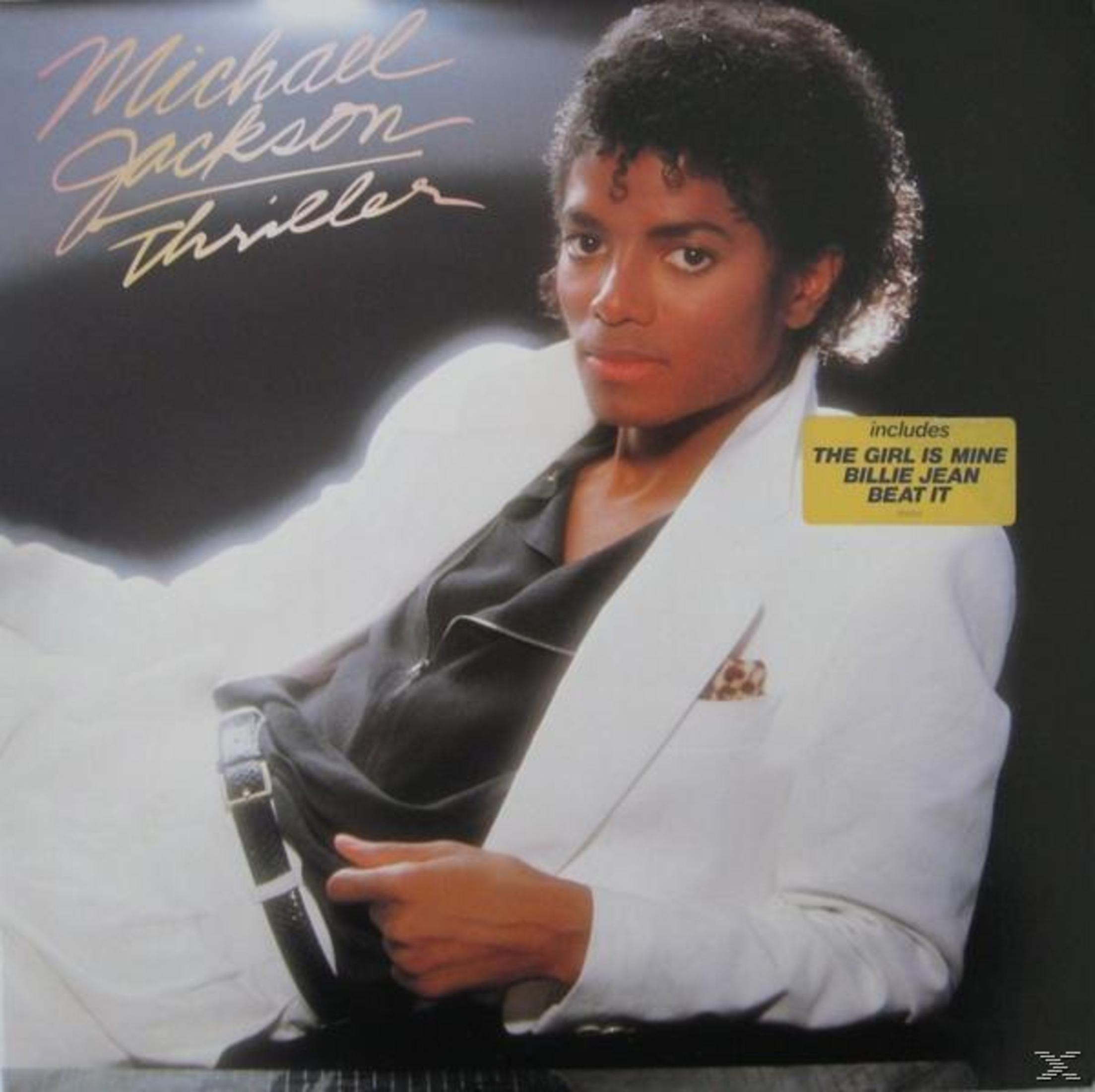 Copertina dell'album. Michael Jackson in abito bianco, con i capelli neri, guarda lo spettatore. Il titolo dell'album è in oro.