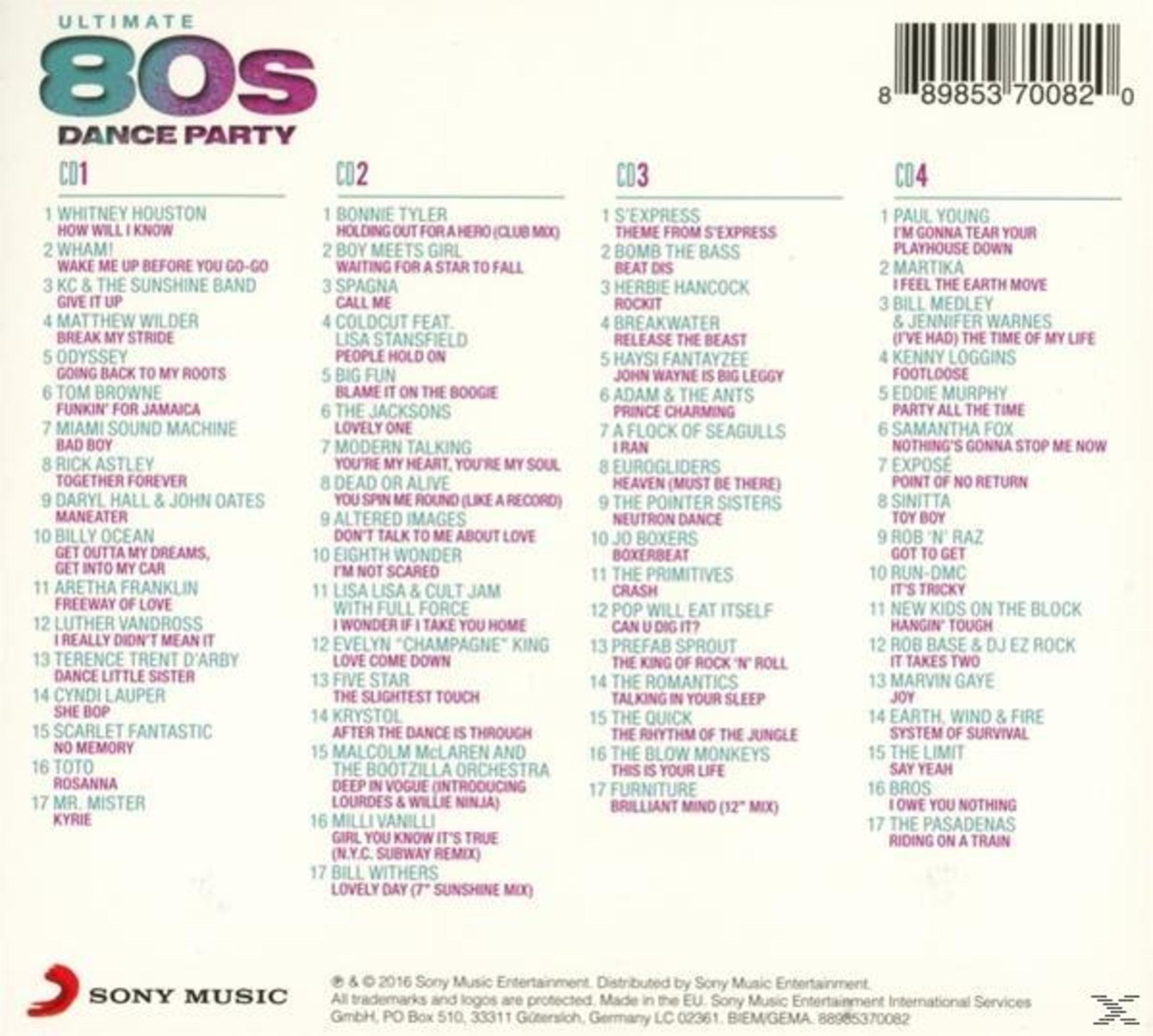 Albumcover mit einer Liste von Songs und Künstlernamen.