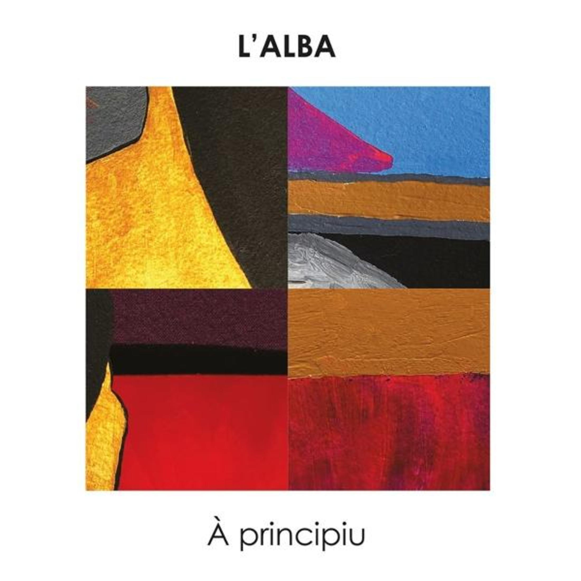 Copertina dell'album: Arte astratta in quadrati. Testo: L'Alba, à principiu.