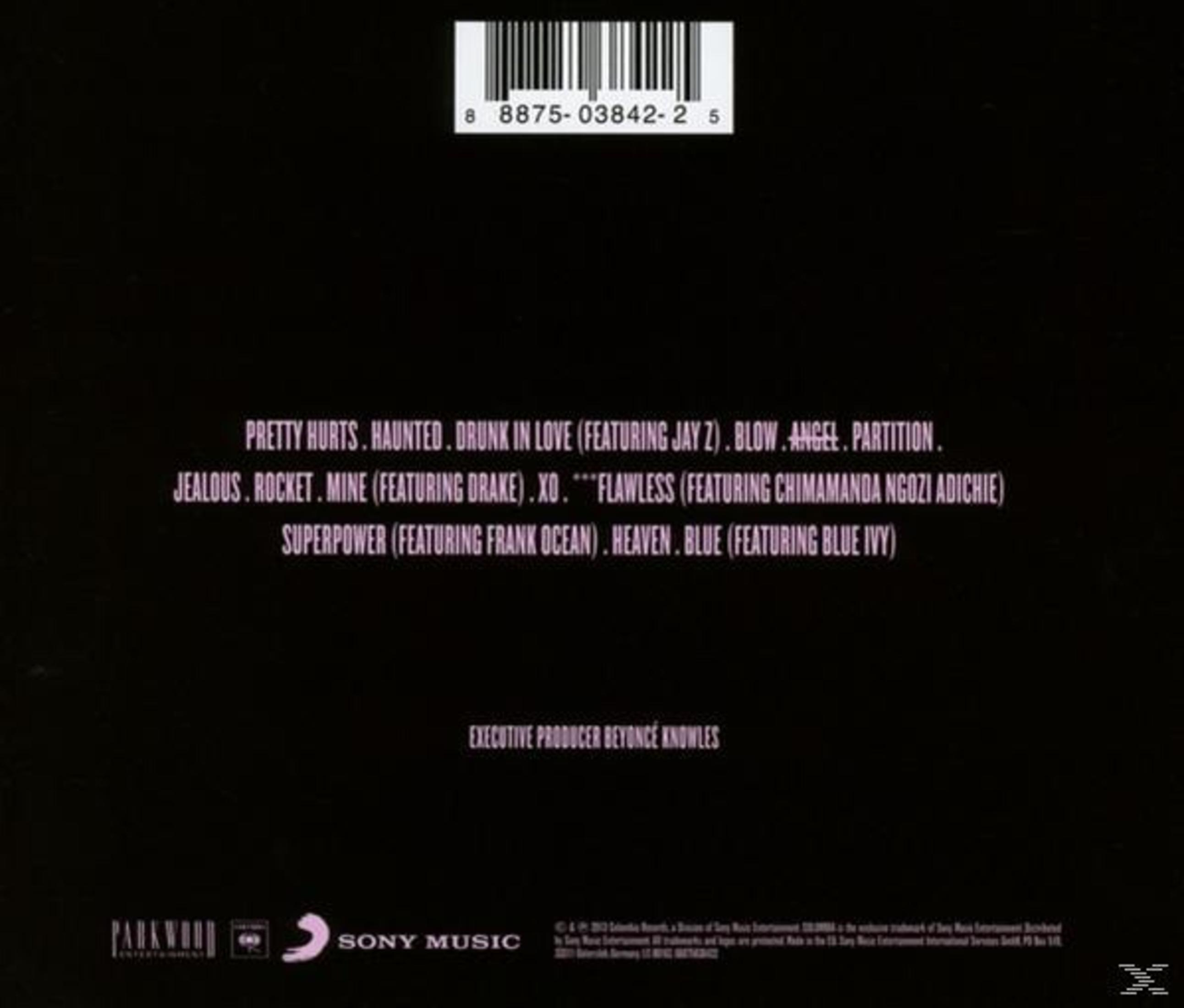 Retro del CD: sfondo nero con titoli delle canzoni e nomi degli artisti.