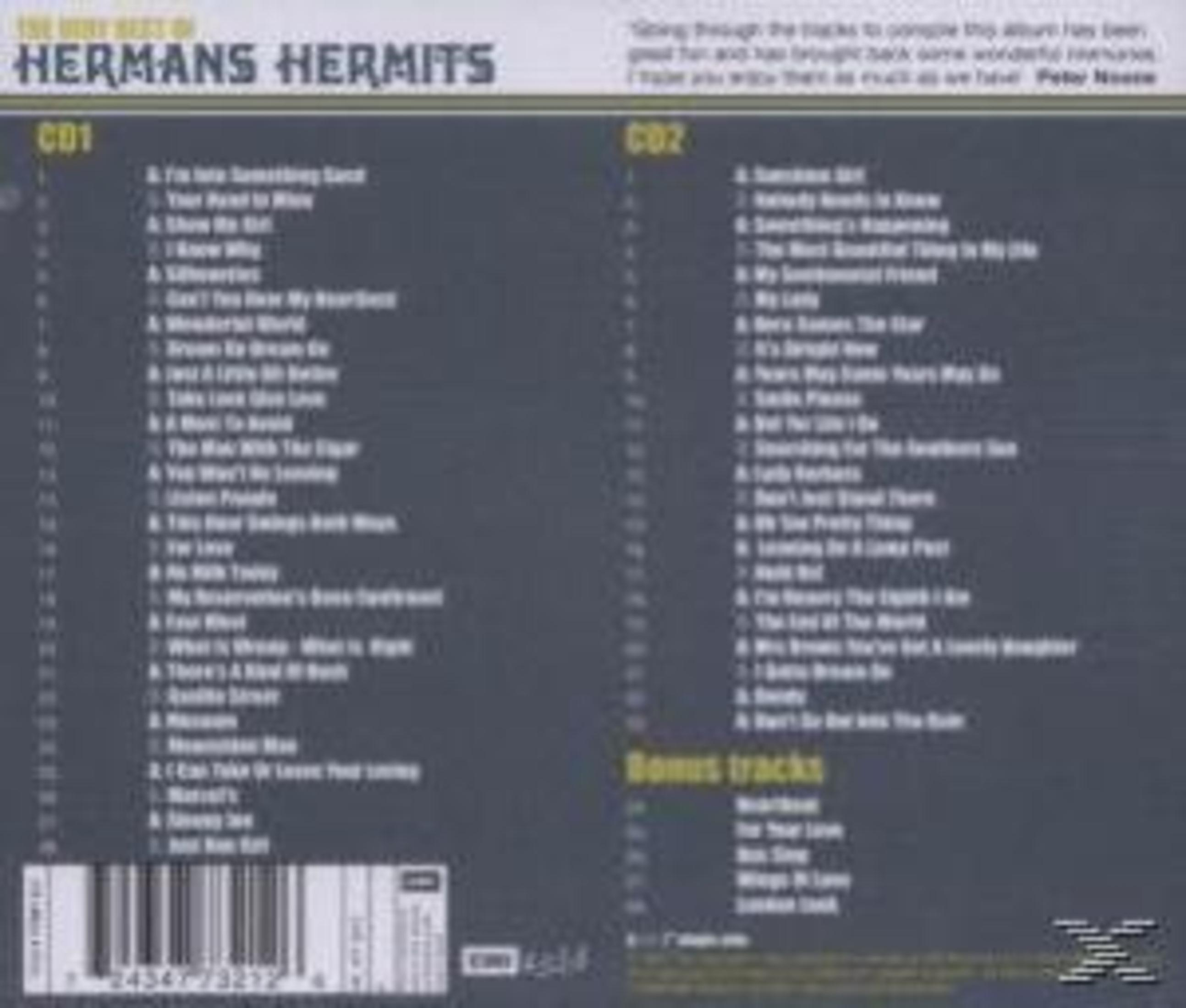 Achterkant van een cd. Geeft songtitels weer, met een beschrijving bovenaan en een barcode onderaan.