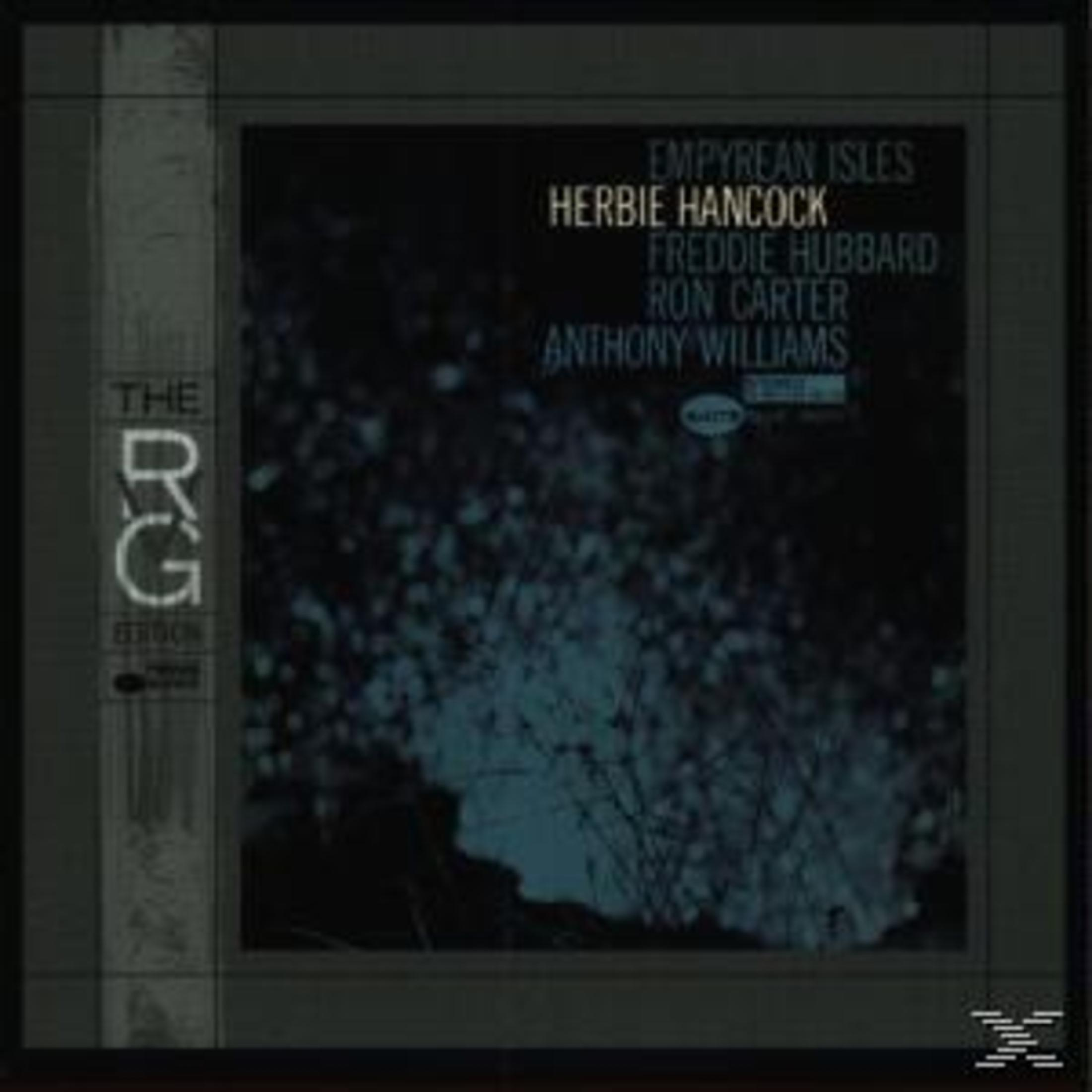 Copertina dell'album. Sfondo blu astratto con testo: Herbie Hancock, Freddie Hubbard, Ron Carter, Anthony Williams.