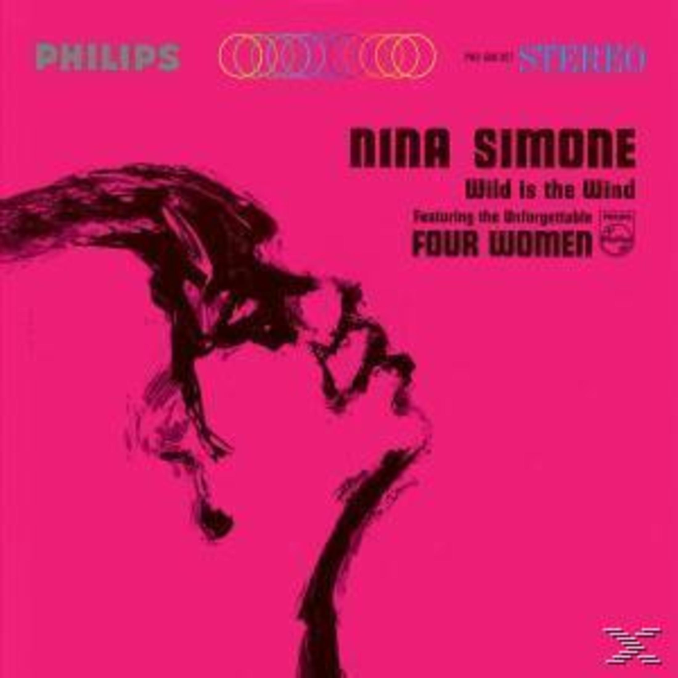 Copertina dell'album con la silhouette di una donna, sfondo rosa acceso e il testo 'Nina Simone'.