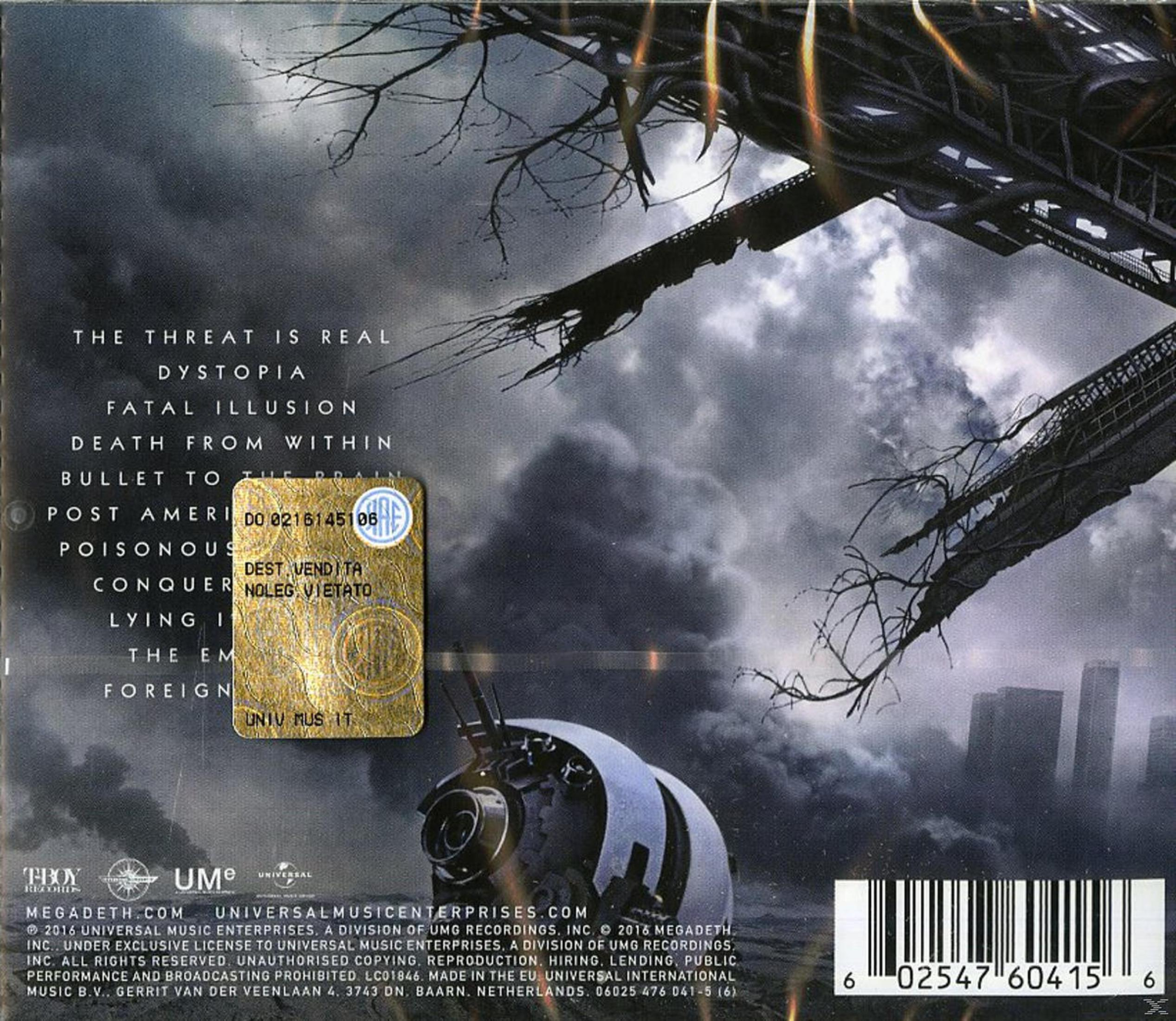 Copertina dell'album: Opera d'arte astratta con un tema oscuro. L'album è una compilation dei Megadeth.