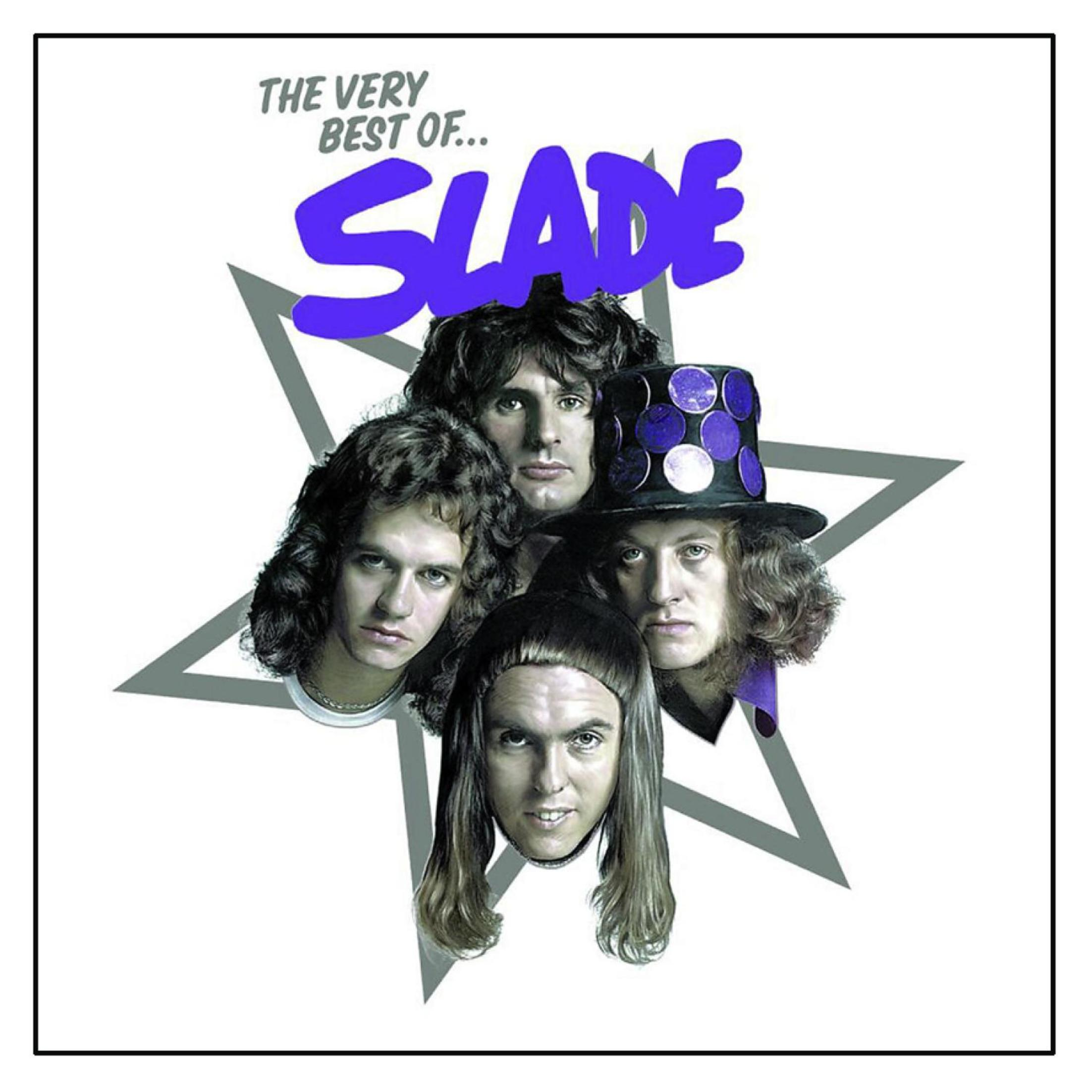 Copertina dell'album con quattro membri della band. Testo 'The Very Best of Slade'.