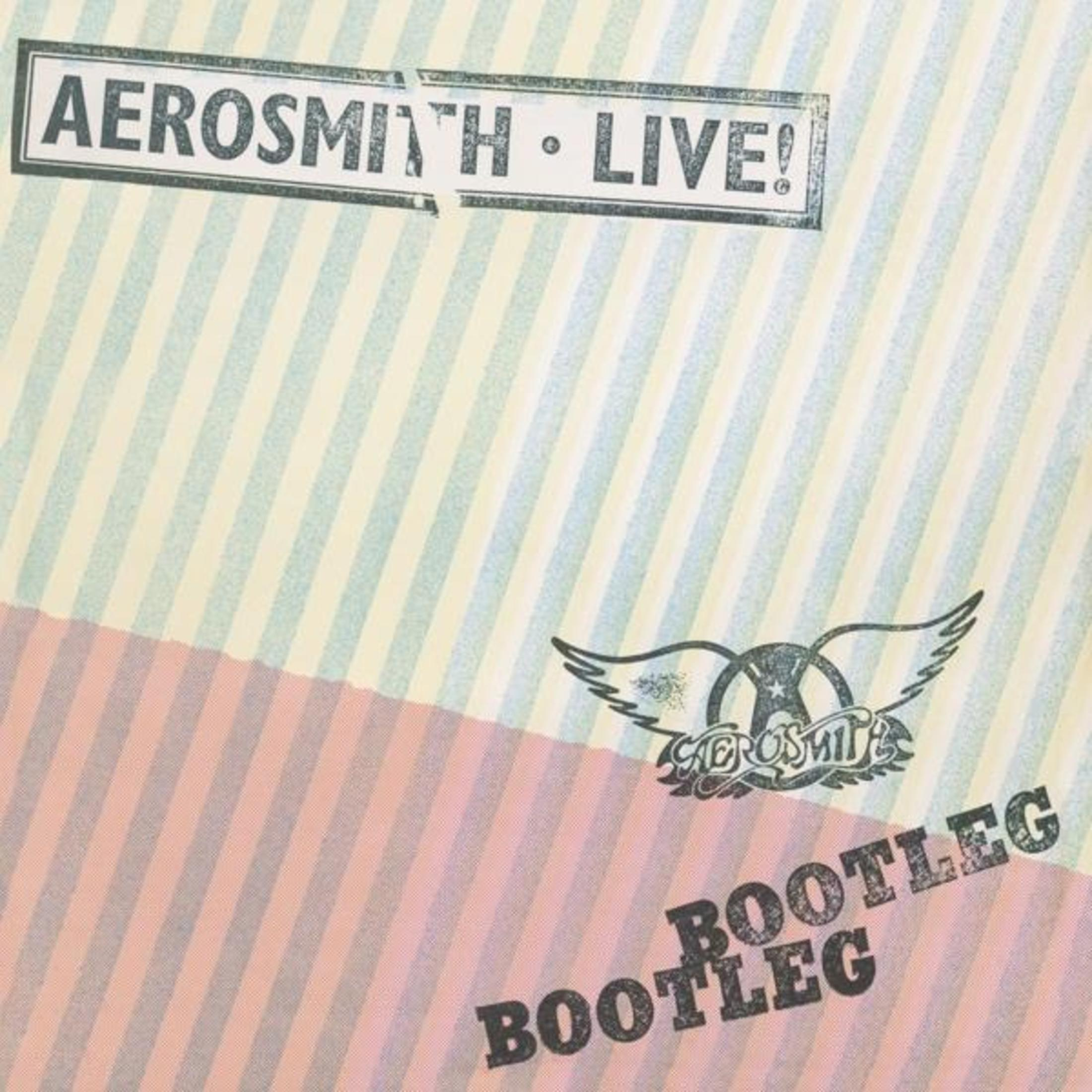 Copertina dell'album con il logo degli Aerosmith e 'Bootleg' scritto sotto. Ha uno sfondo a righe.