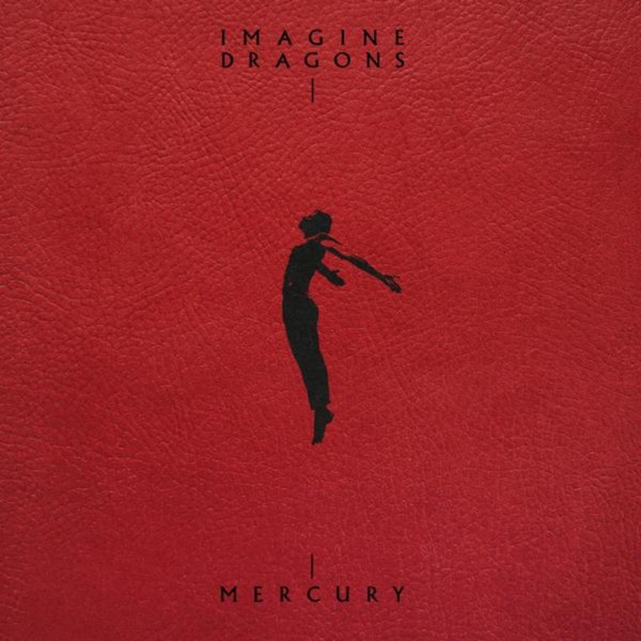 Copertina dell'album con il nome della band 'Imagine Dragons' e la silhouette di una persona che salta.