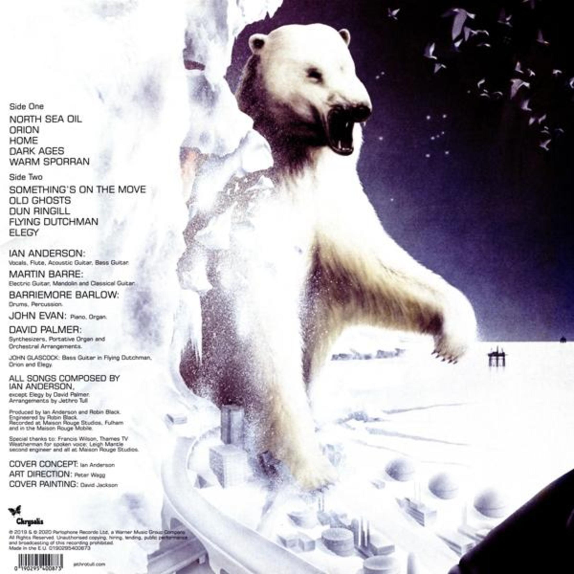 Copertina dell'album con un orso polare e testo. Lo sfondo è un paesaggio innevato con uccelli.
