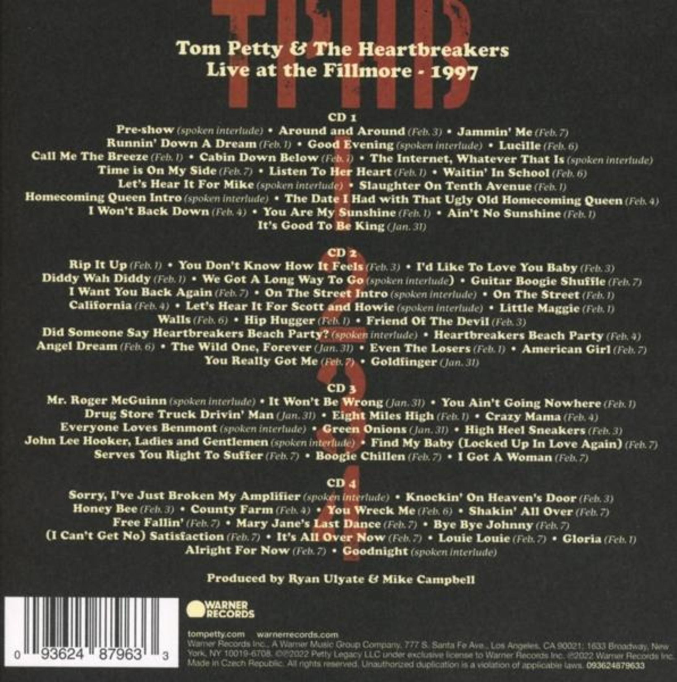 Copertina dell'album con titoli di canzoni e sfondo in bianco e nero.