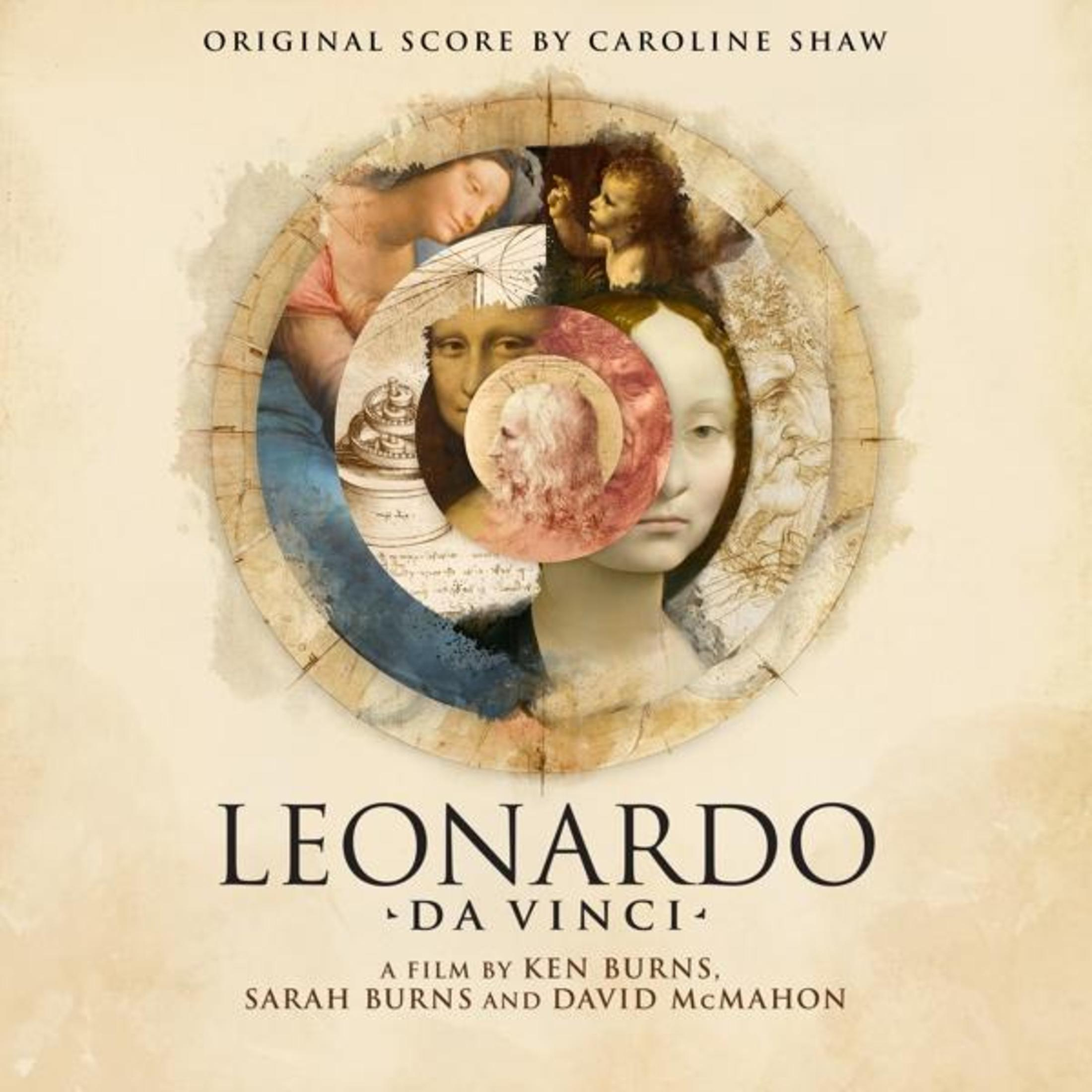 Copertina dell'album: Ritratti in un cerchio. Il nome di Leonardo da Vinci è in basso.