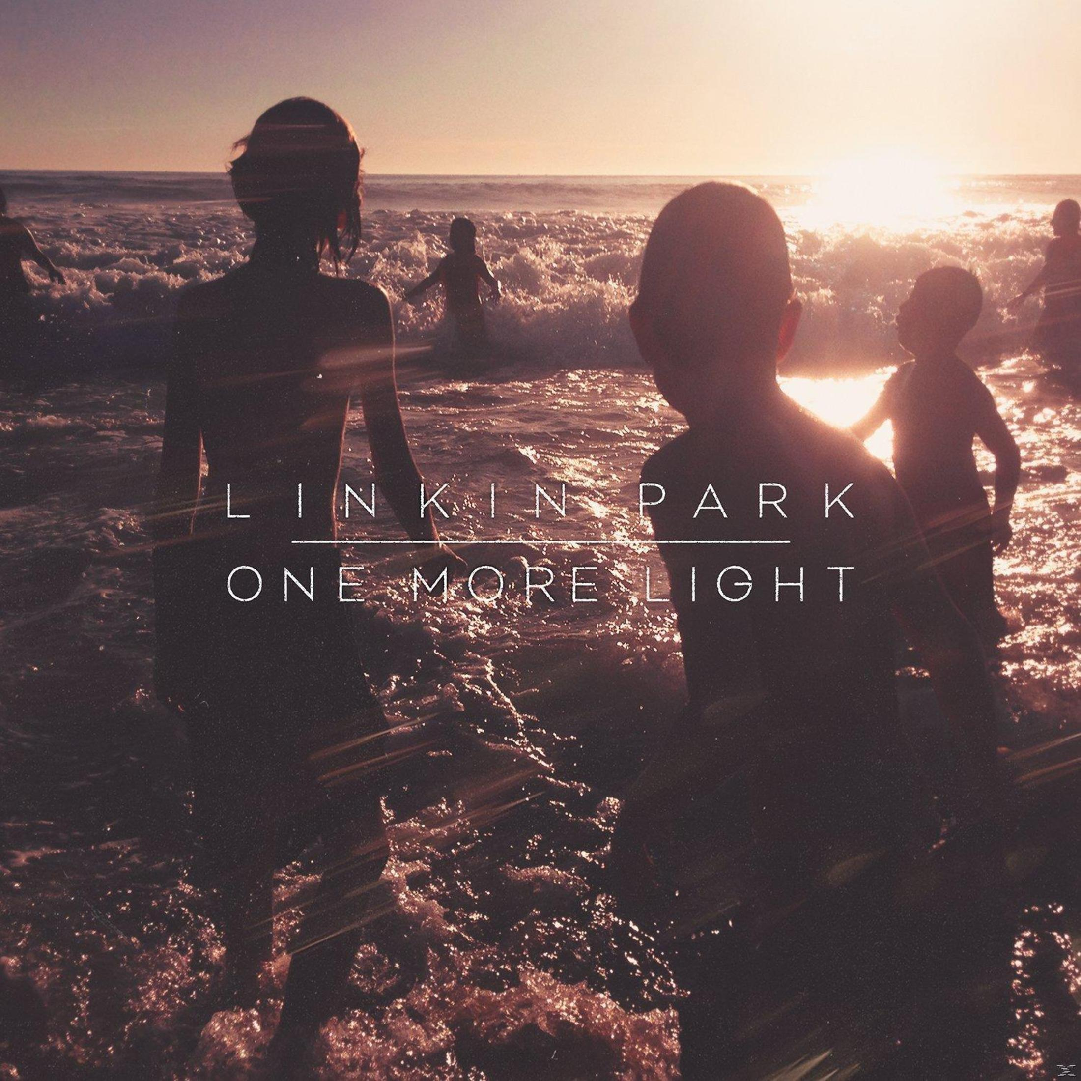 Copertina dell'album dei Linkin Park. Figure silhouettate nell'oceano rivolte verso il tramonto. Titolo dell'album in lettere bianche.