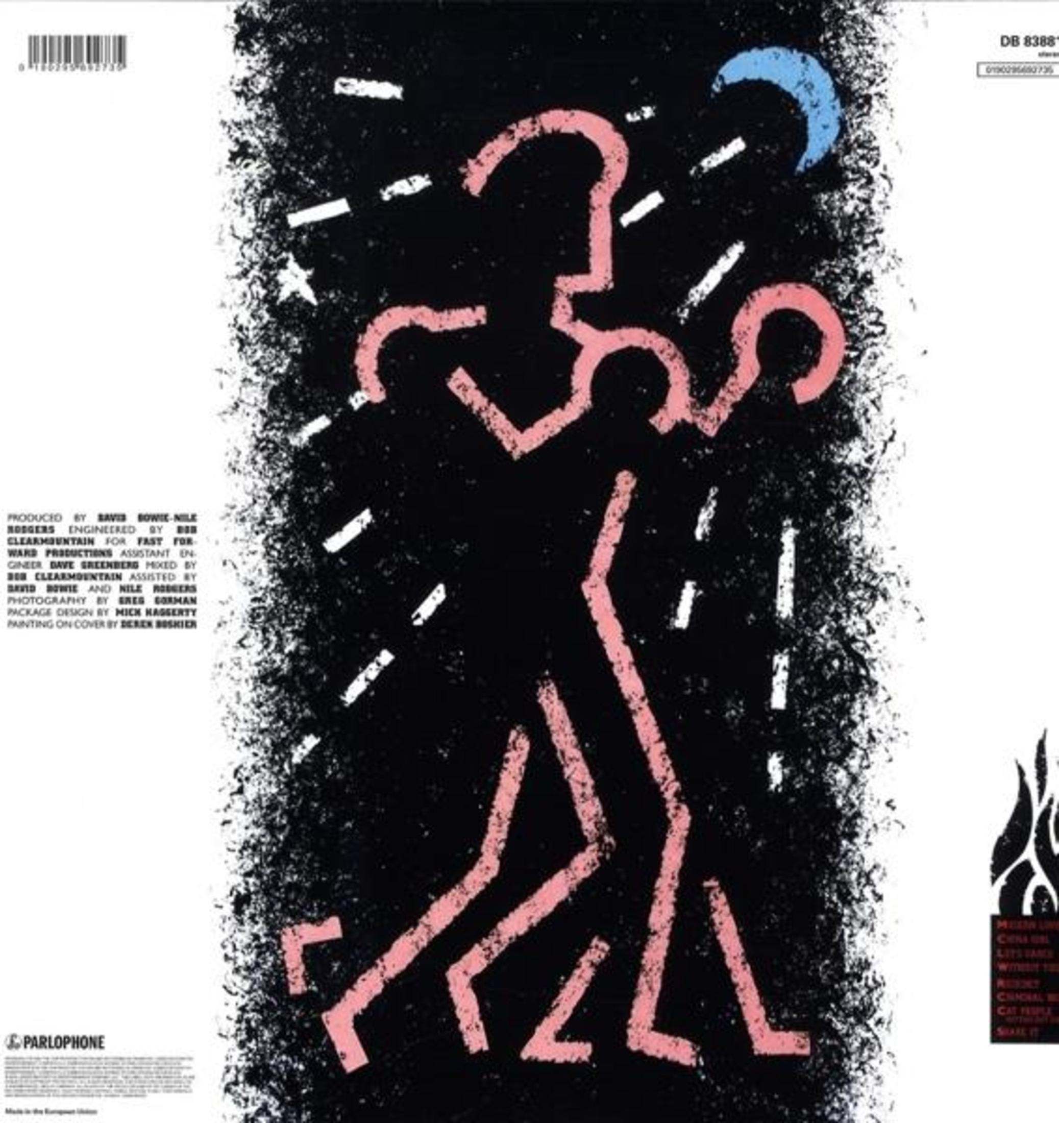 Copertina dell'album con un disegno di una figura, in rosa con sfondo nero e testo.