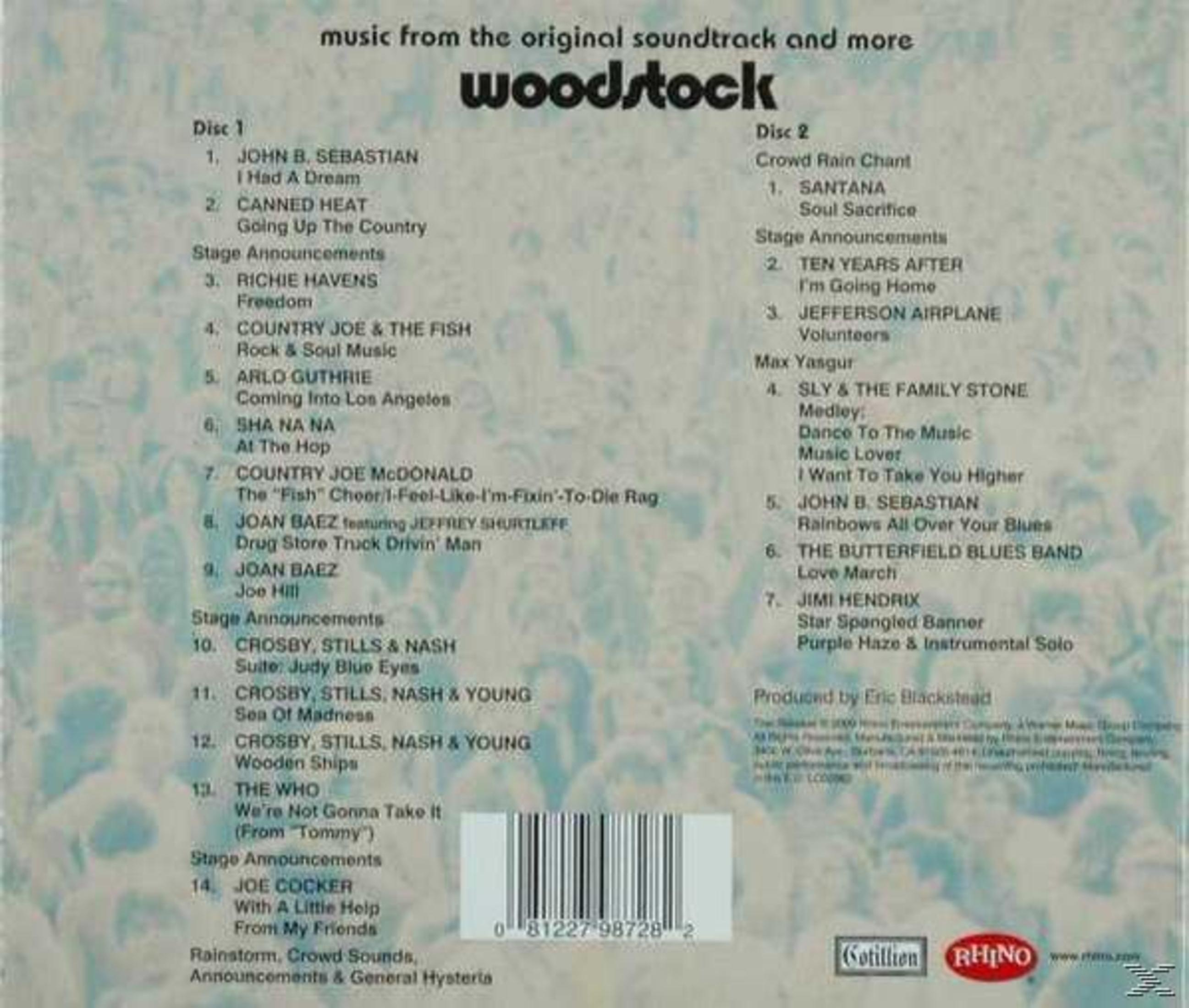 Retro di un album CD con un elenco tracce e un elenco di artisti.