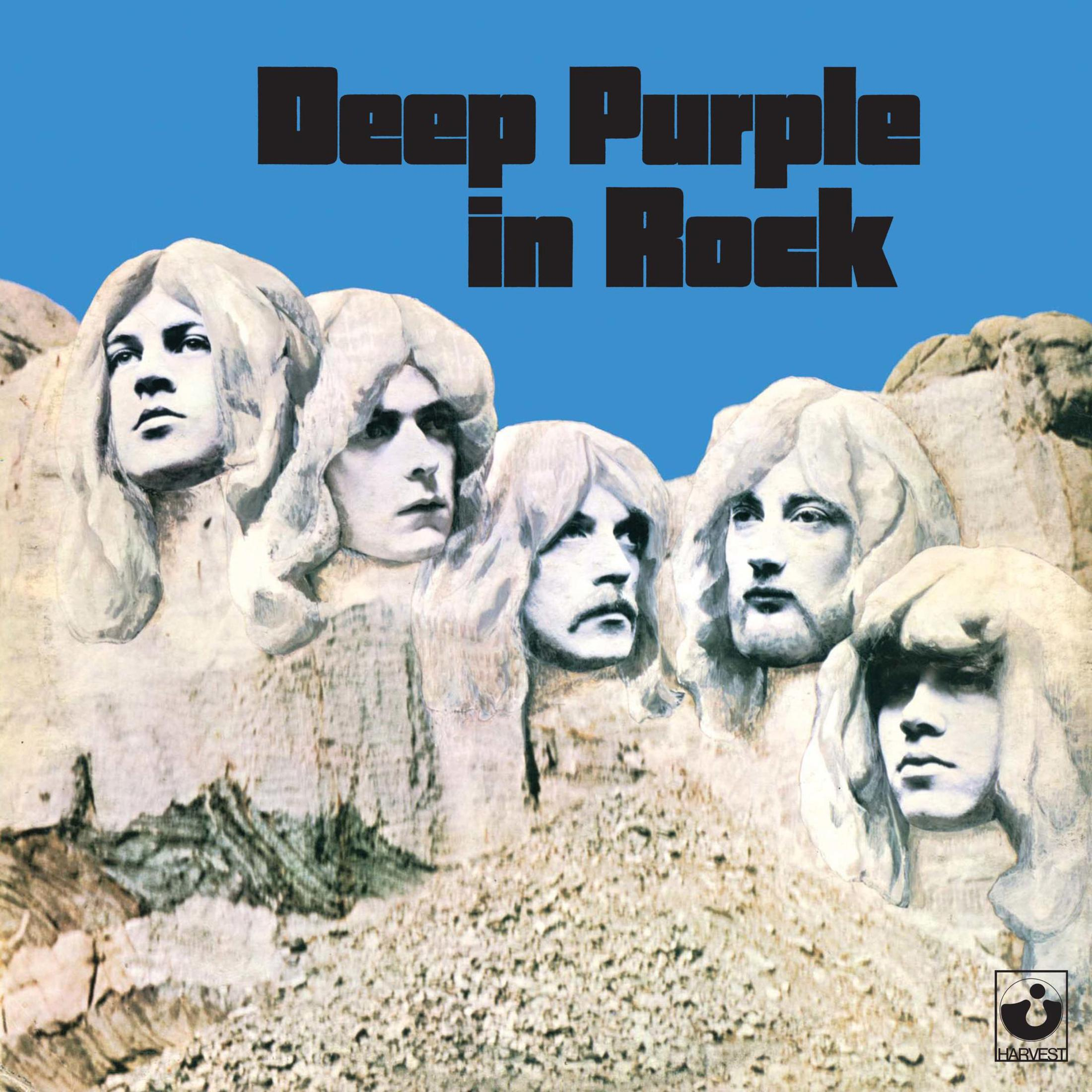 La copertina dell'album presenta i volti dei Deep Purple fusi con il Monte Rushmore. Sfondo cielo blu.