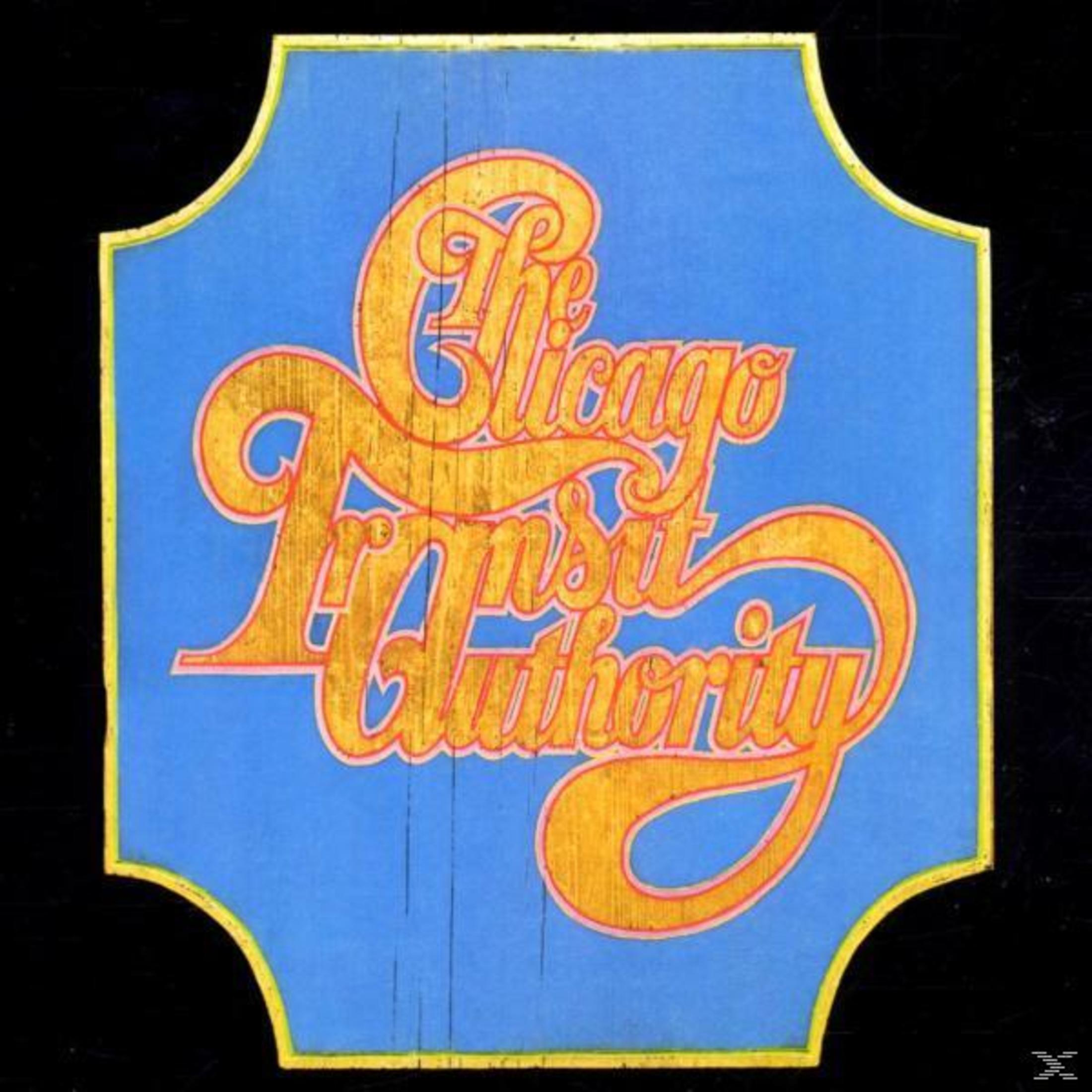 Copertina dell'album. Testo: Chicago Transit Authority. Sfondo blu con testo dorato.